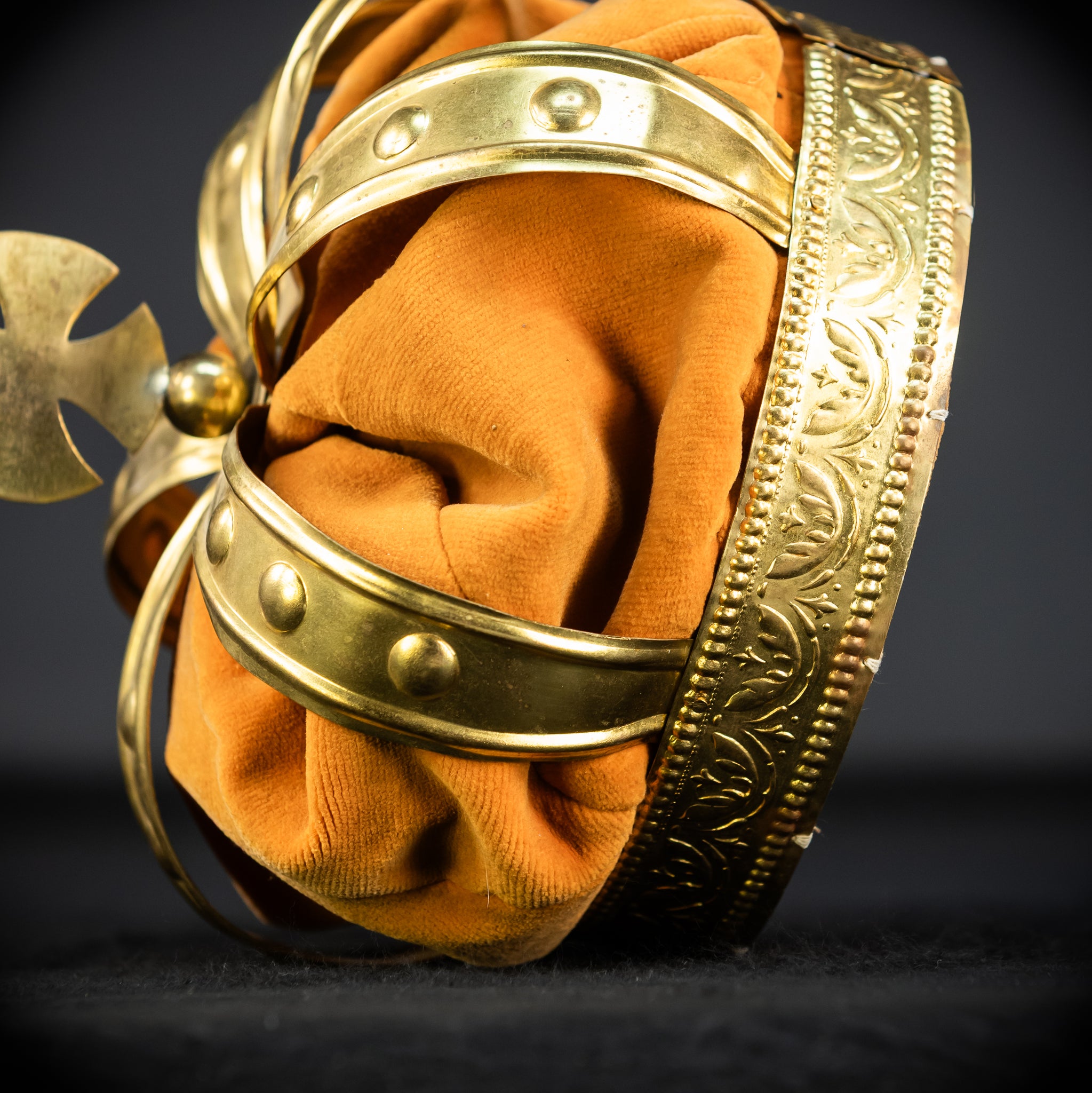 Head Crown Brass  | Antique 1900s | 8.3”