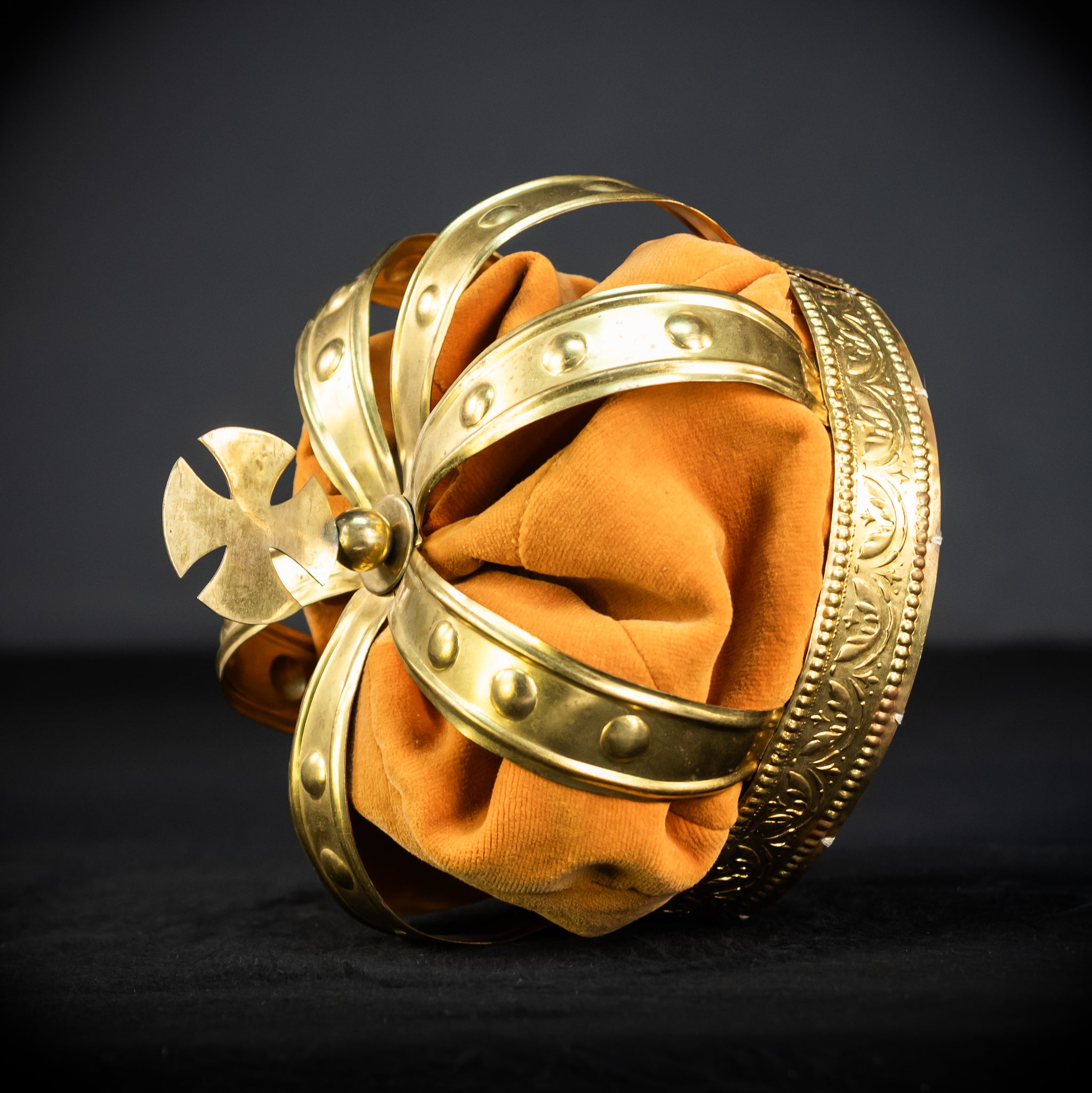 Head Crown Brass  | Antique 1900s | 8.3”