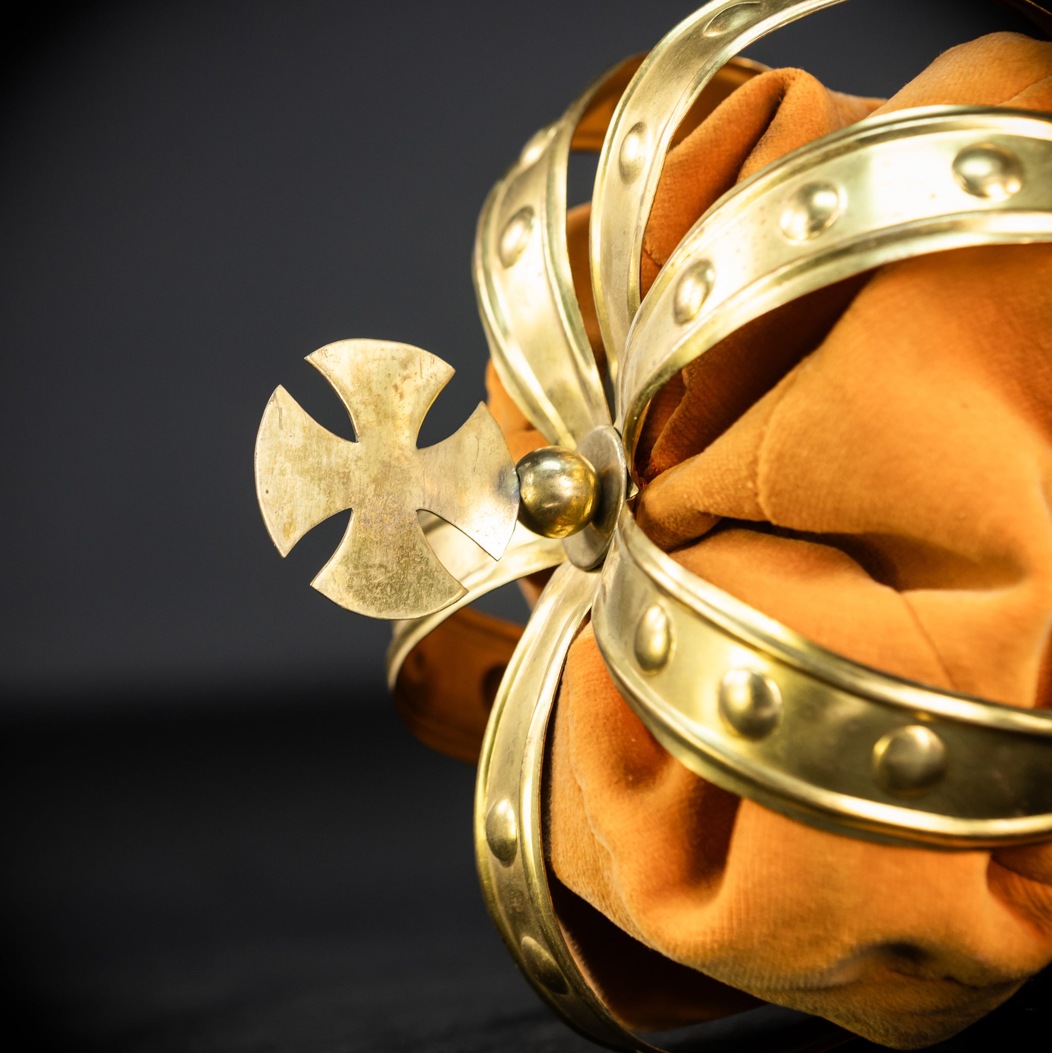 Head Crown Brass  | Antique 1900s | 8.3”