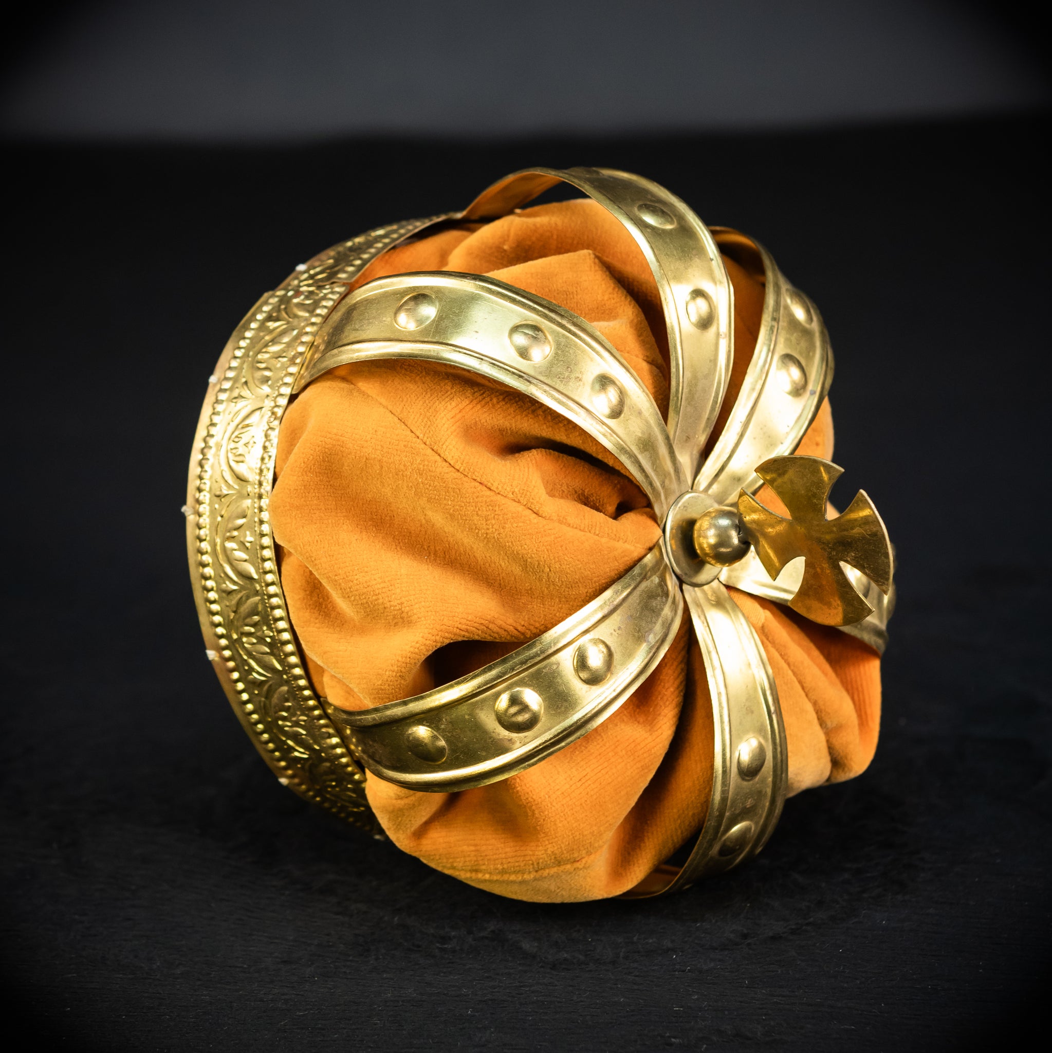 Head Crown Brass  | Antique 1900s | 8.3”