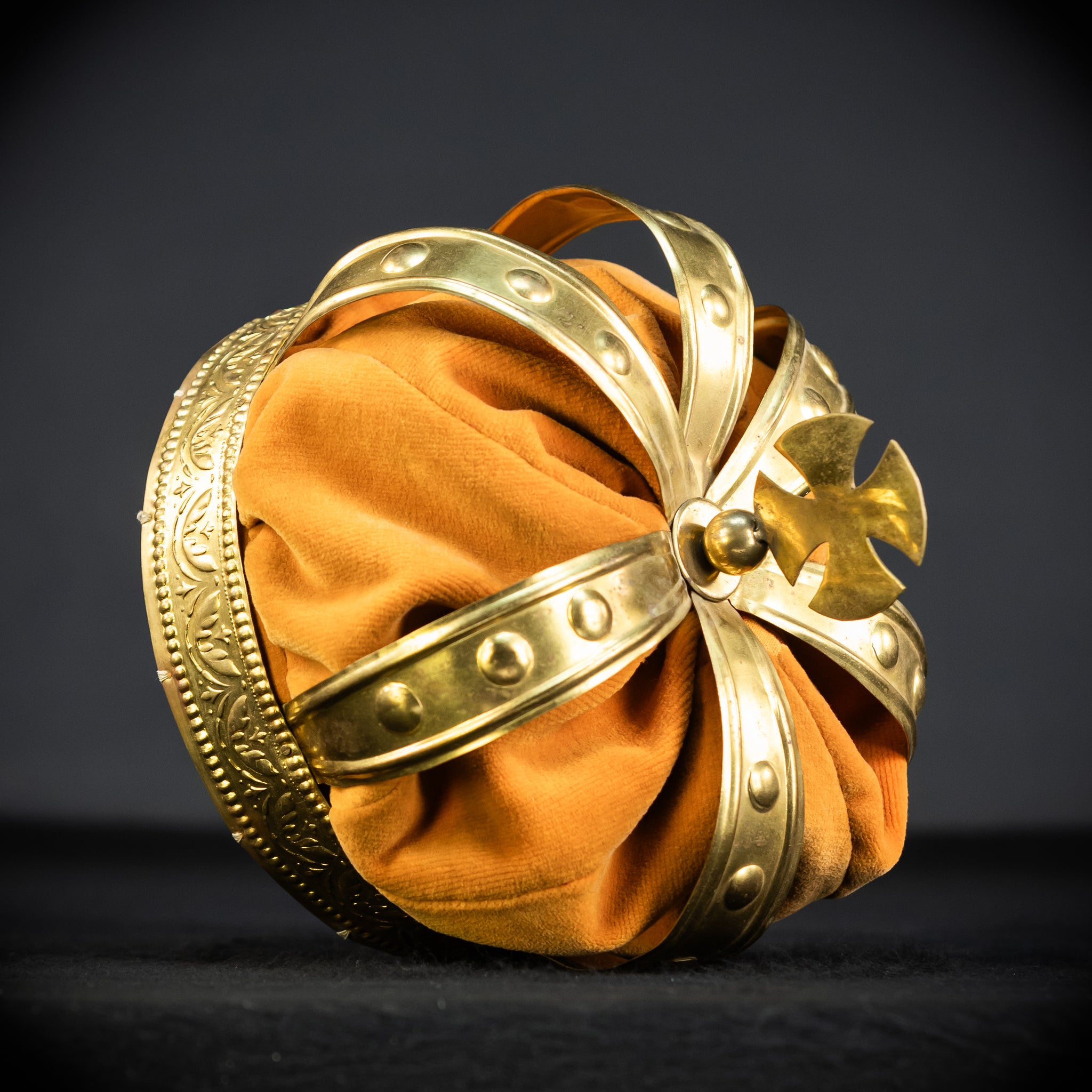 Head Crown Brass  | Antique 1900s | 8.3”