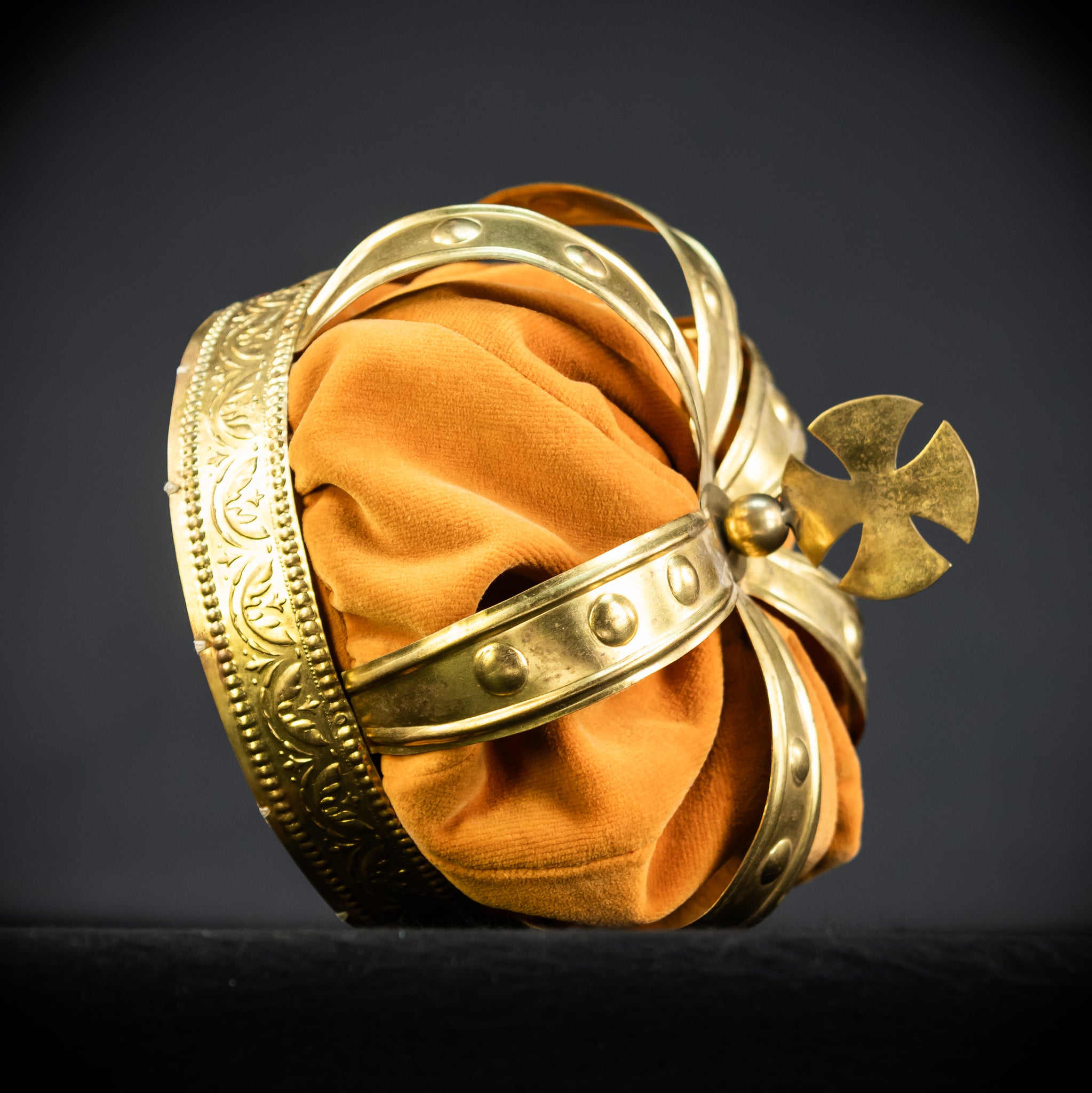 Head Crown Brass  | Antique 1900s | 8.3”