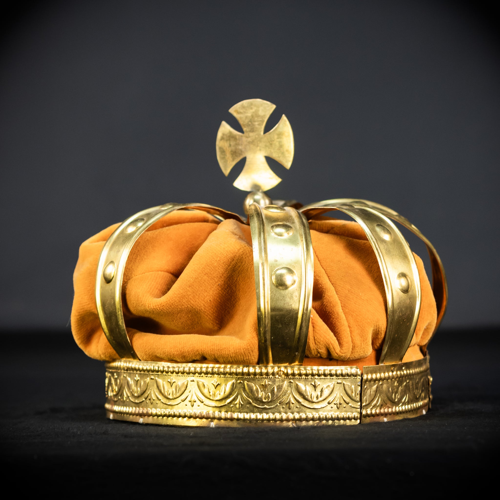 Head Crown Brass  | Antique 1900s | 8.3”