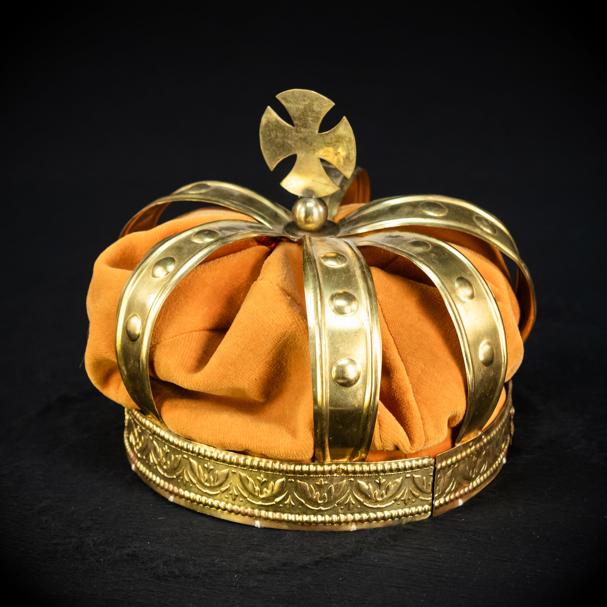 Head Crown Brass  | Antique 1900s | 8.3”