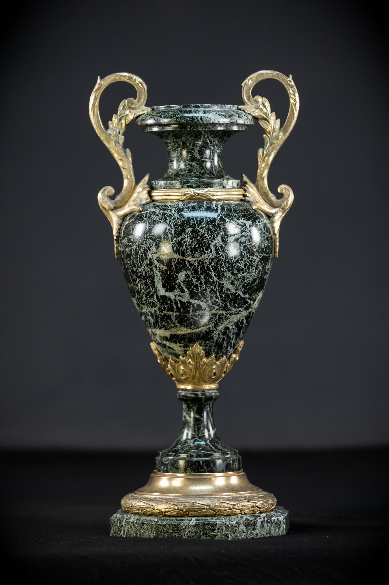 Pair of Urns | 2 French 1800s Marble  | 15.8"