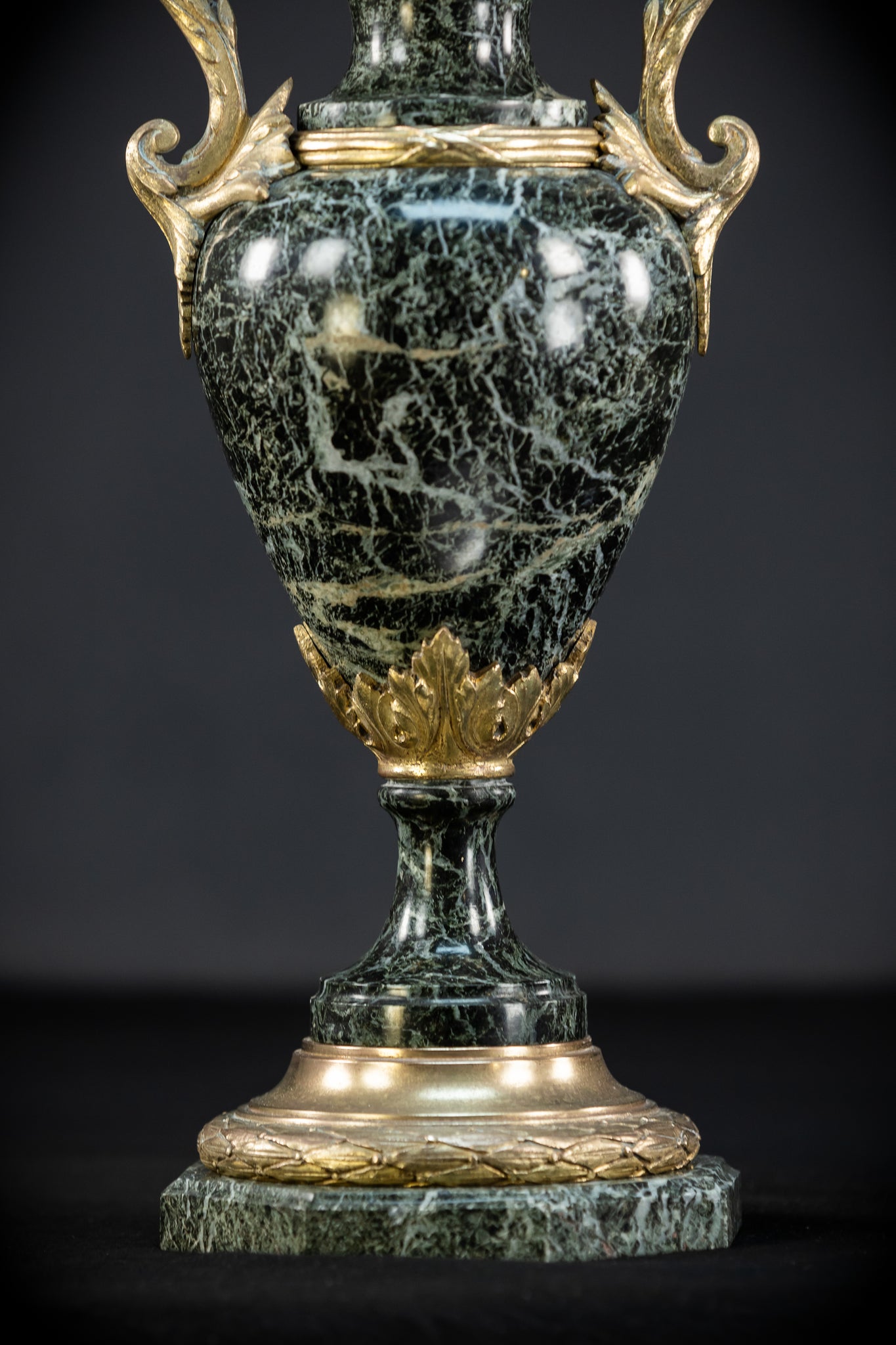 Pair of Urns | 2 French 1800s Marble  | 15.8"