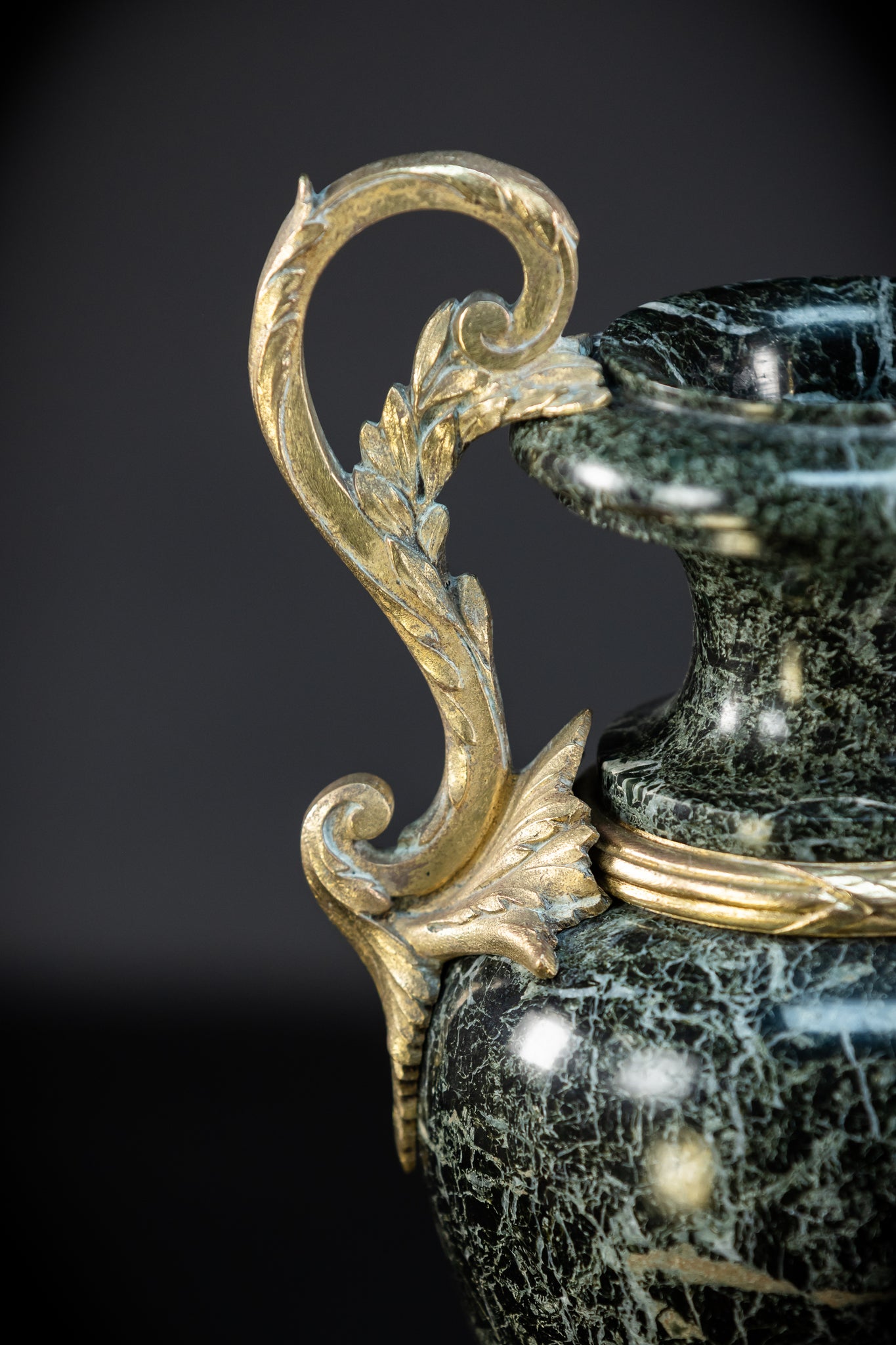 Pair of Urns | 2 French 1800s Marble  | 15.8"