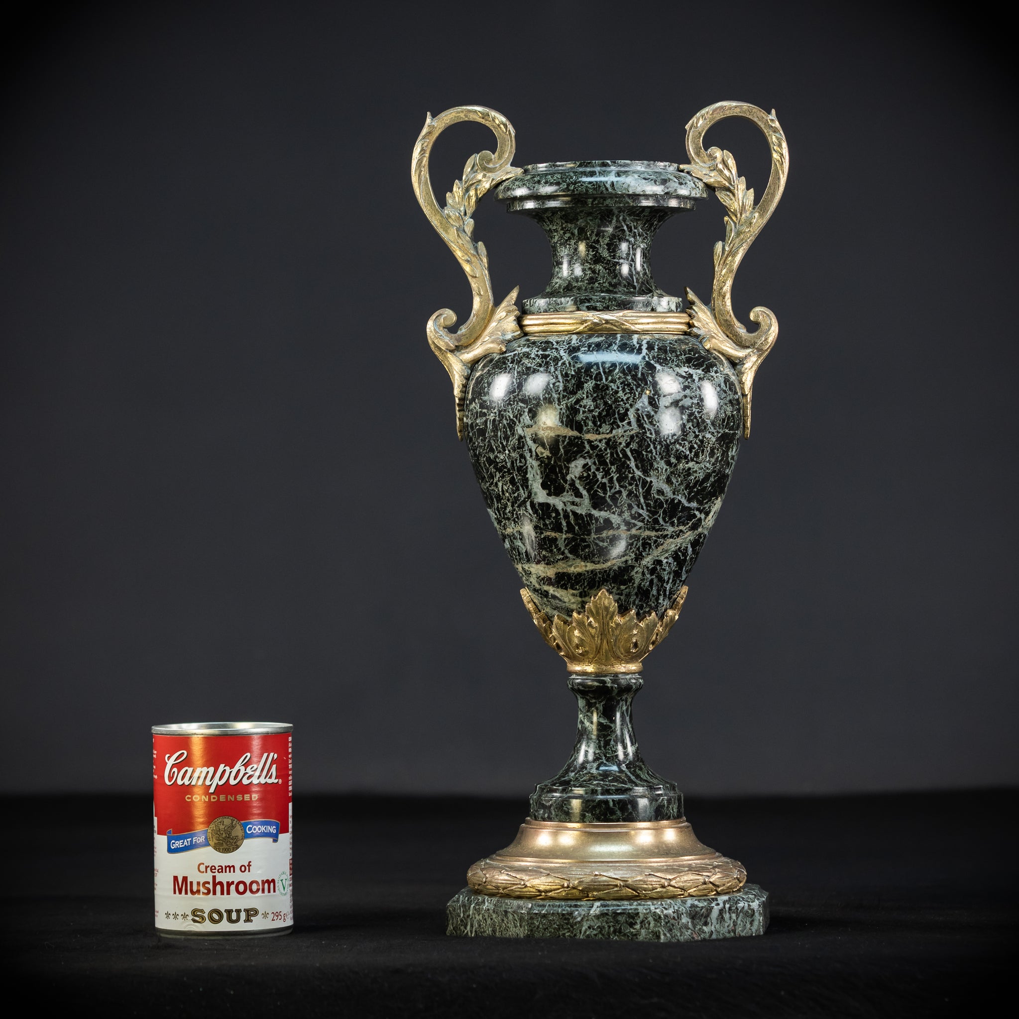 Pair of Urns | 2 French 1800s Marble  | 15.8"