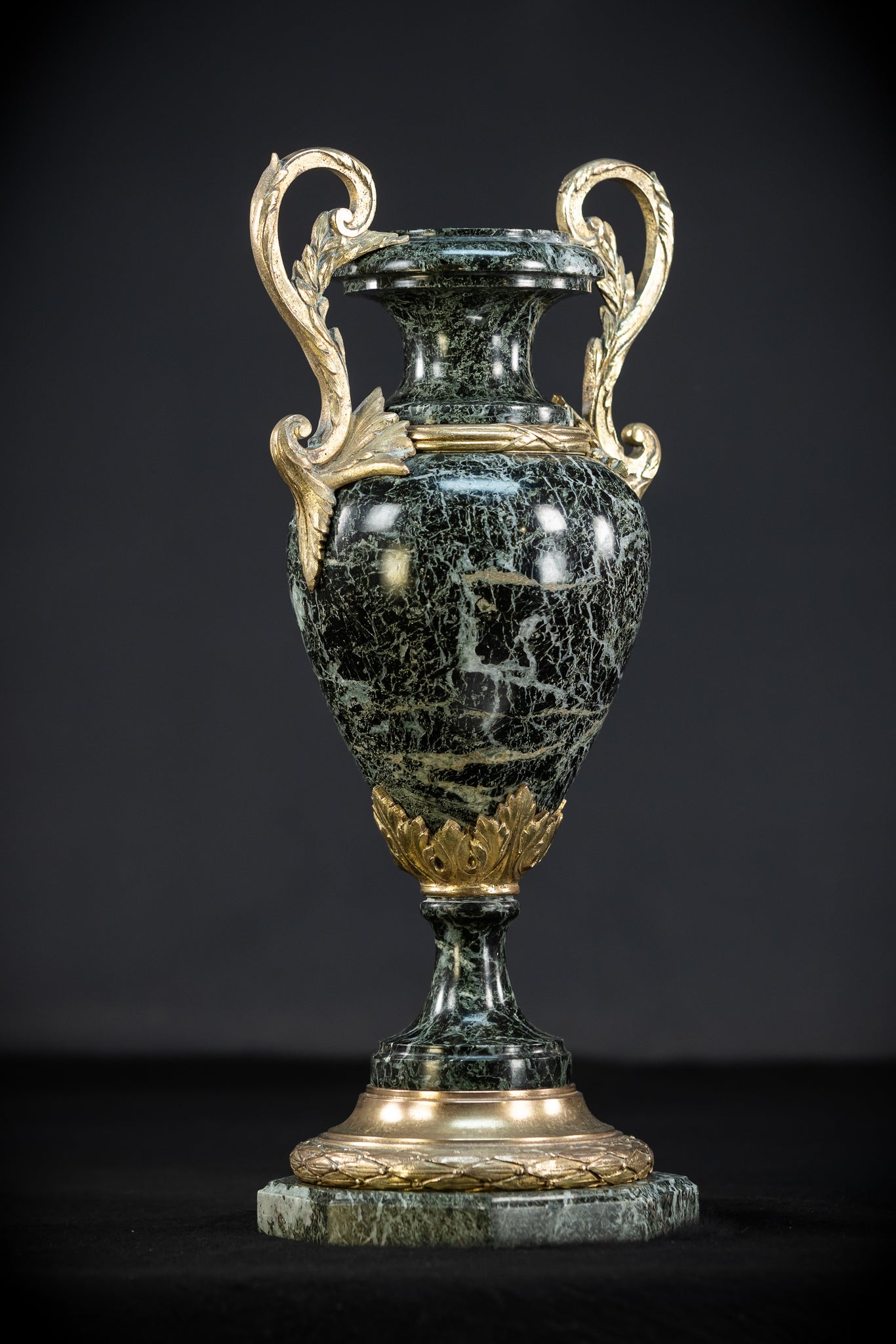 Pair of Urns | 2 French 1800s Marble  | 15.8"