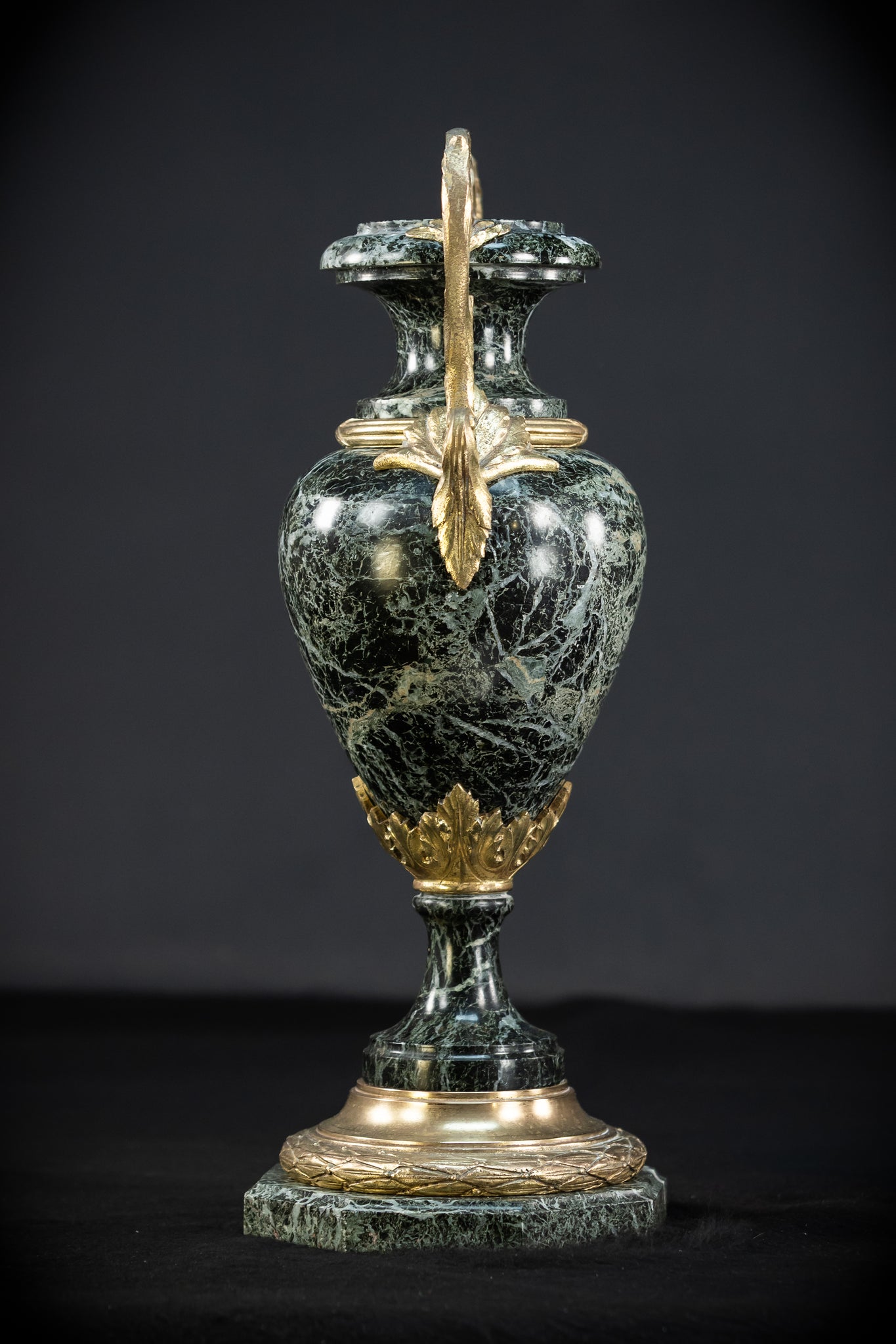 Pair of Urns | 2 French 1800s Marble  | 15.8"