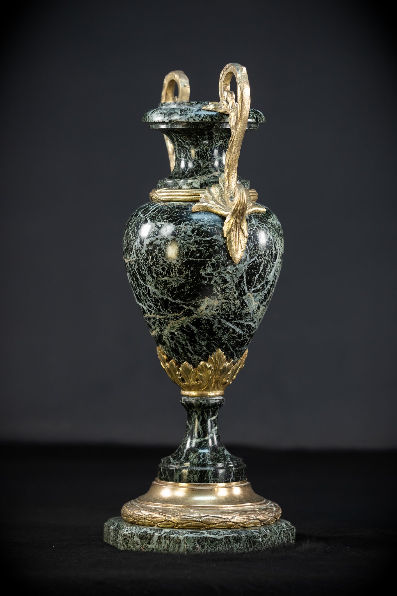 Pair of Urns | 2 French 1800s Marble  | 15.8"