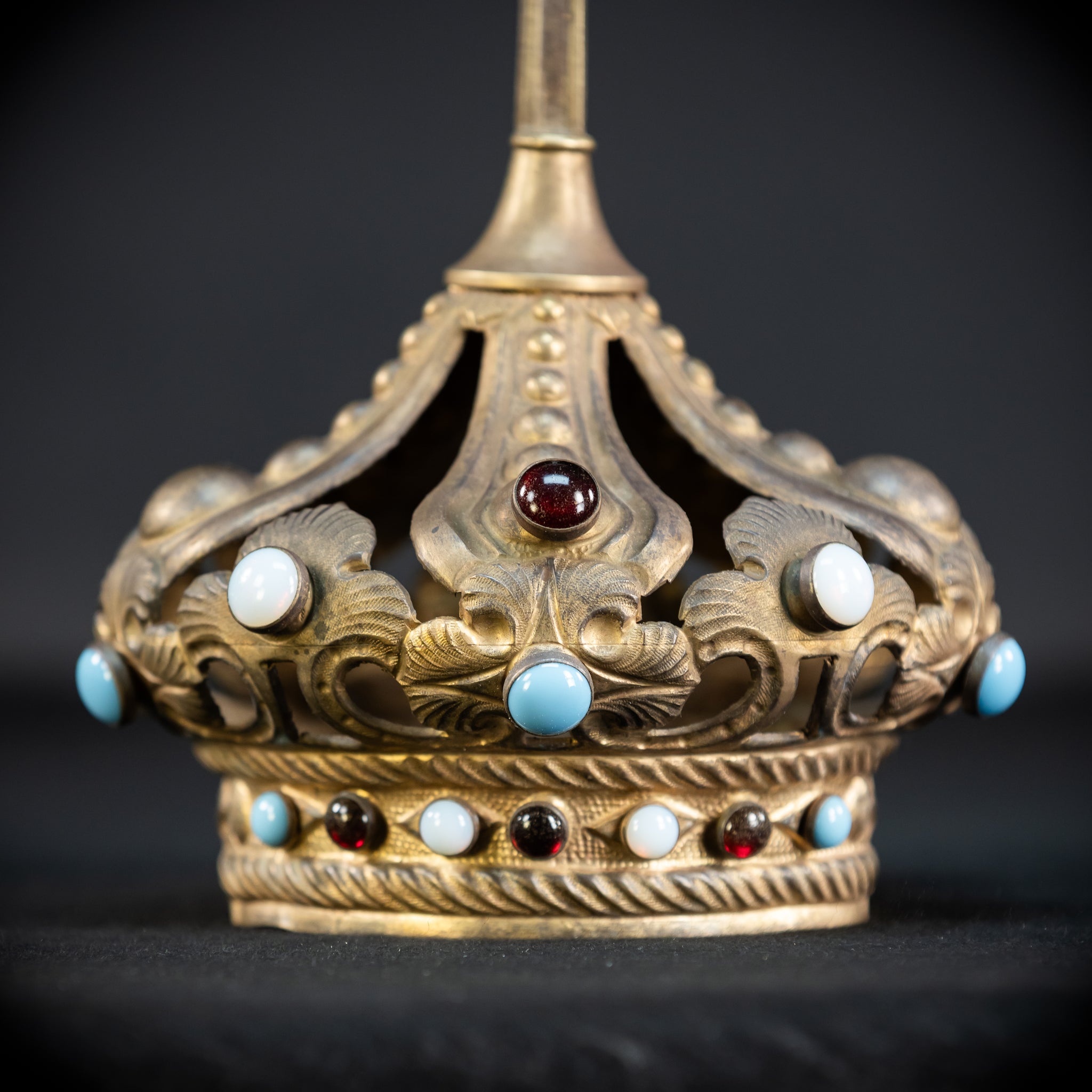 Antique Bronze Brass Crown | 11.2”