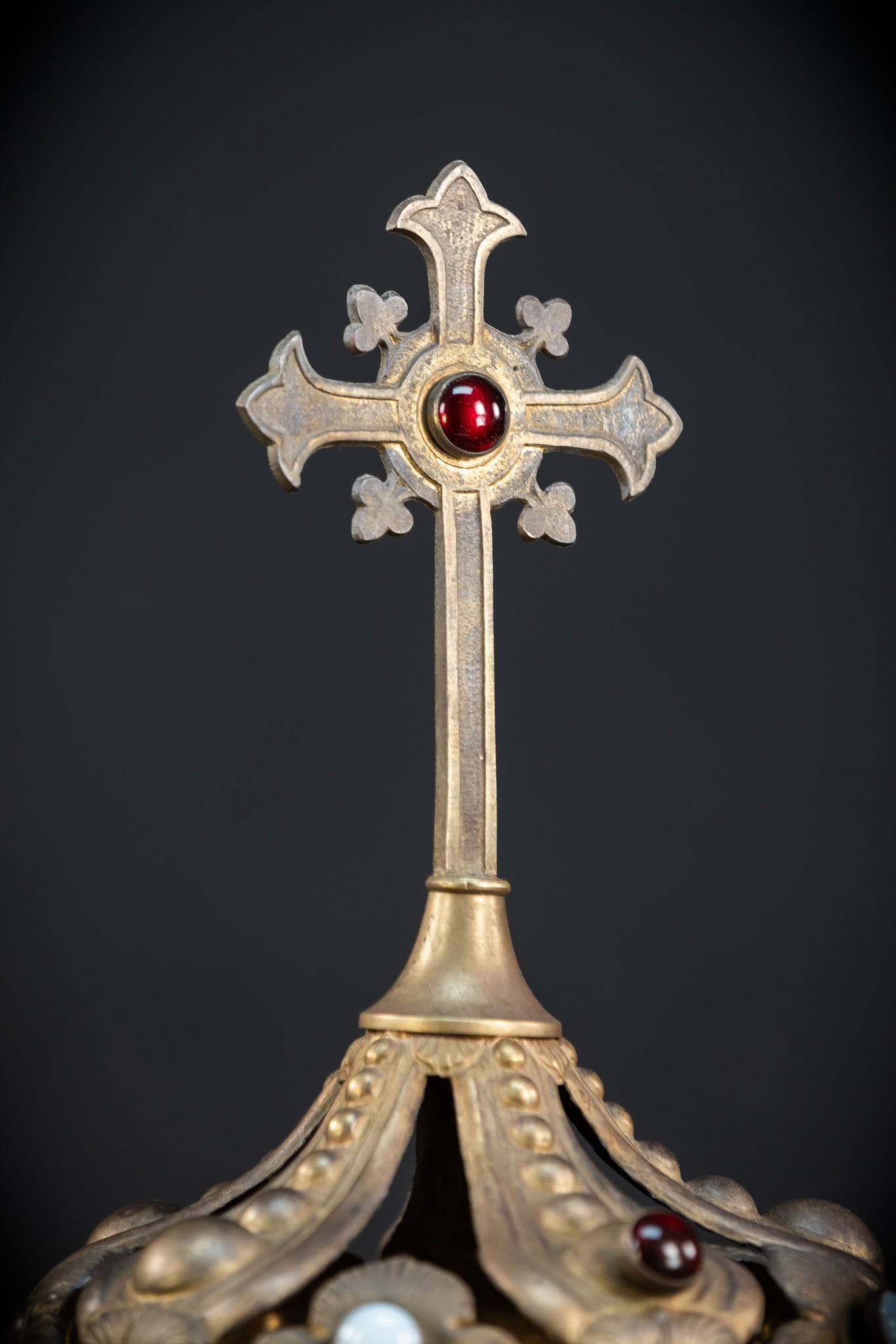 Antique Bronze Brass Crown | 11.2”