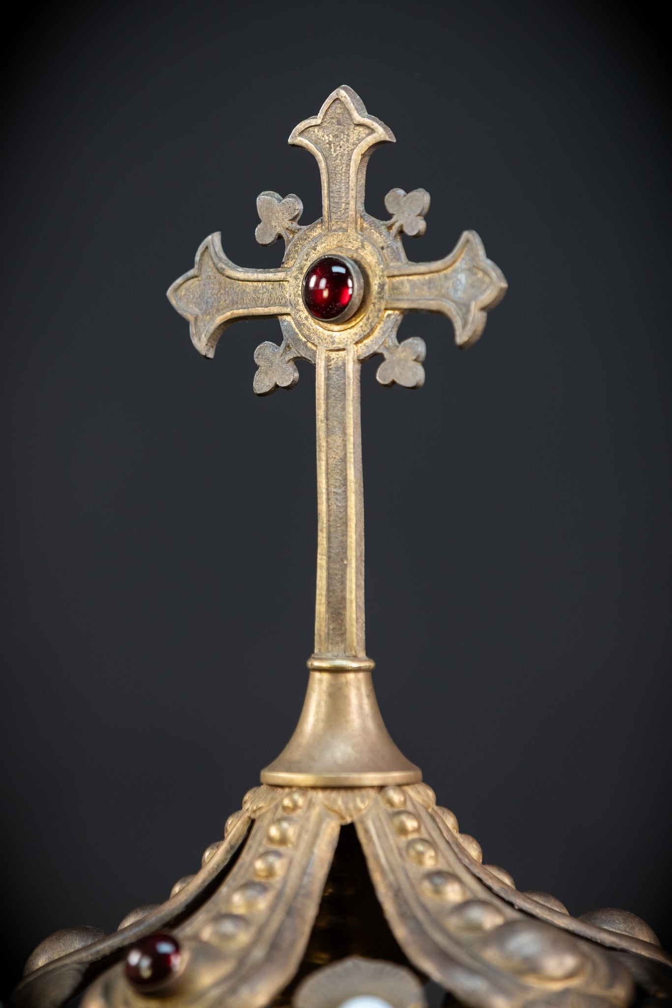 Antique Bronze Brass Crown | 11.2”