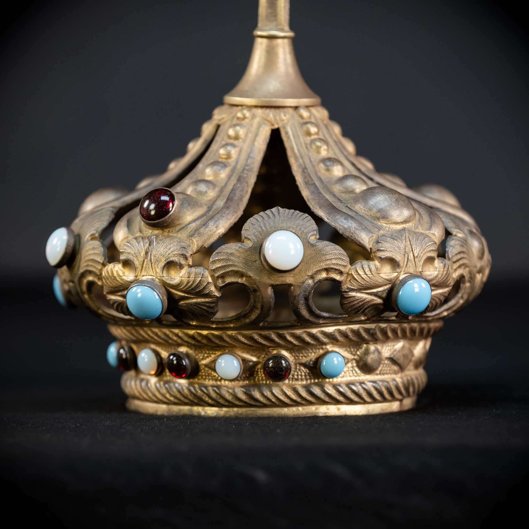 Antique Bronze Brass Crown | 11.2”