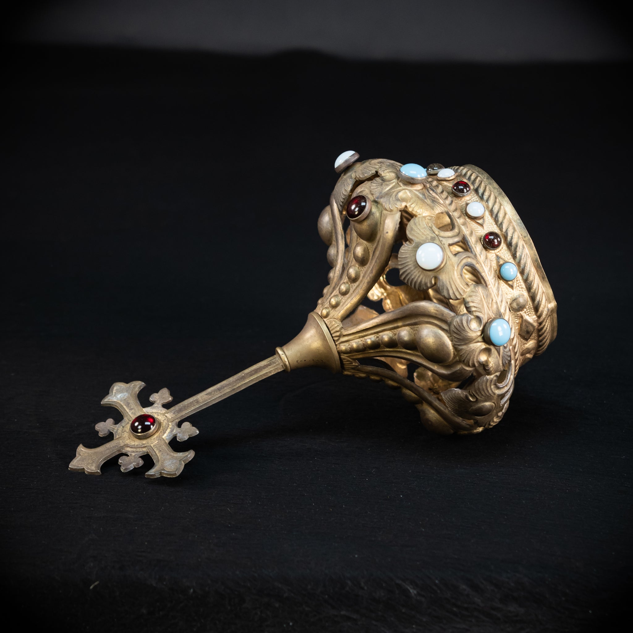 Antique Bronze Brass Crown | 11.2”