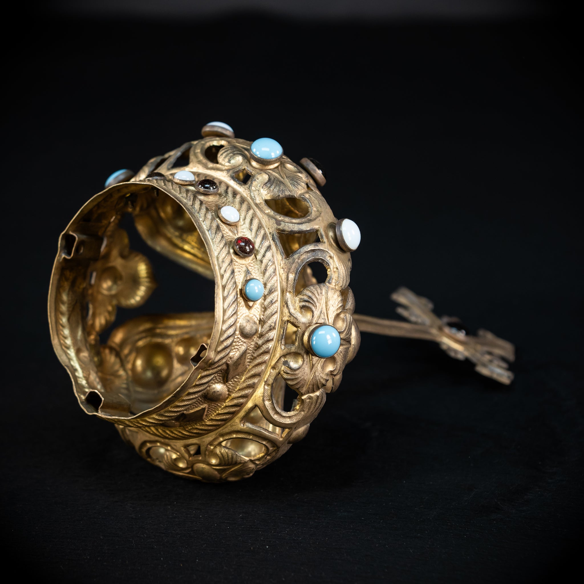 Antique Bronze Brass Crown | 11.2”