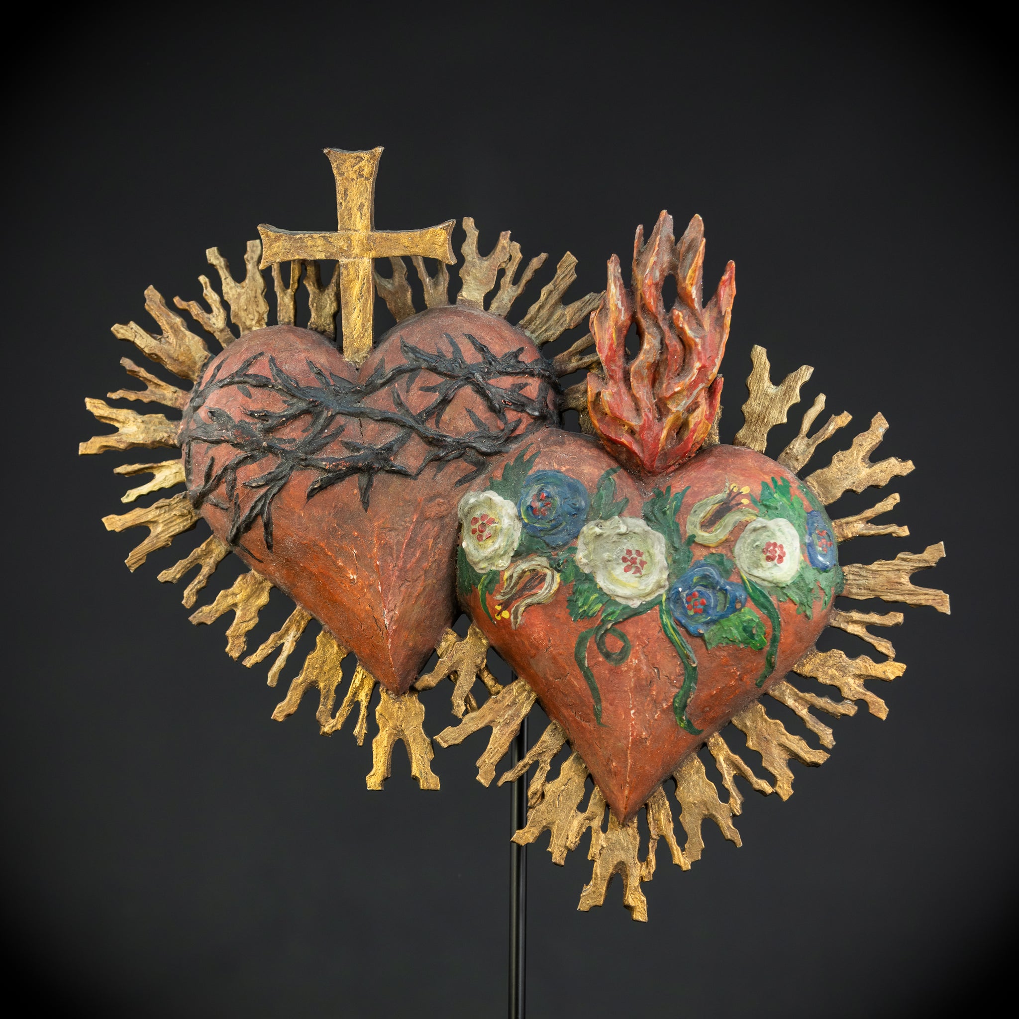 Sacred Heart of Jesus and Immaculate Heart 16.3"/ 41.5 cm