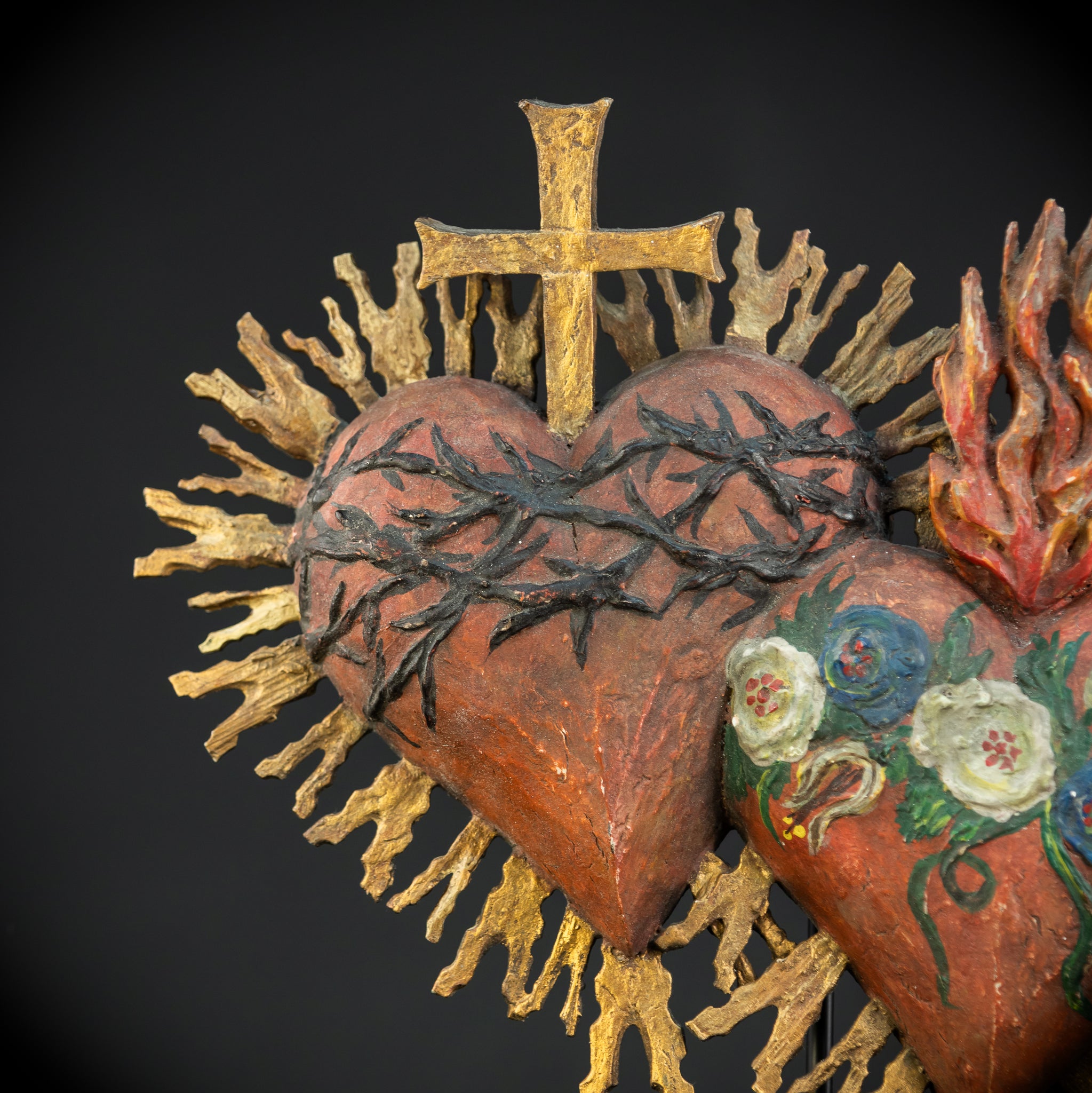 Sacred Heart of Jesus and Immaculate Heart 16.3"/ 41.5 cm