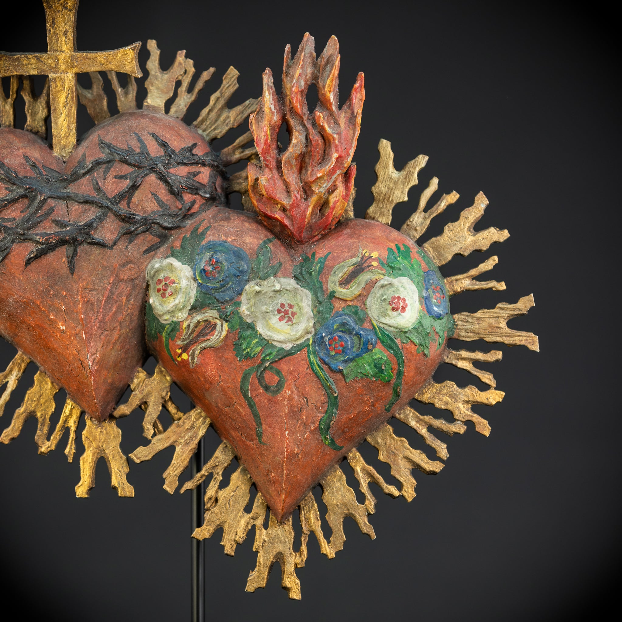 Sacred Heart of Jesus and Immaculate Heart 16.3"/ 41.5 cm