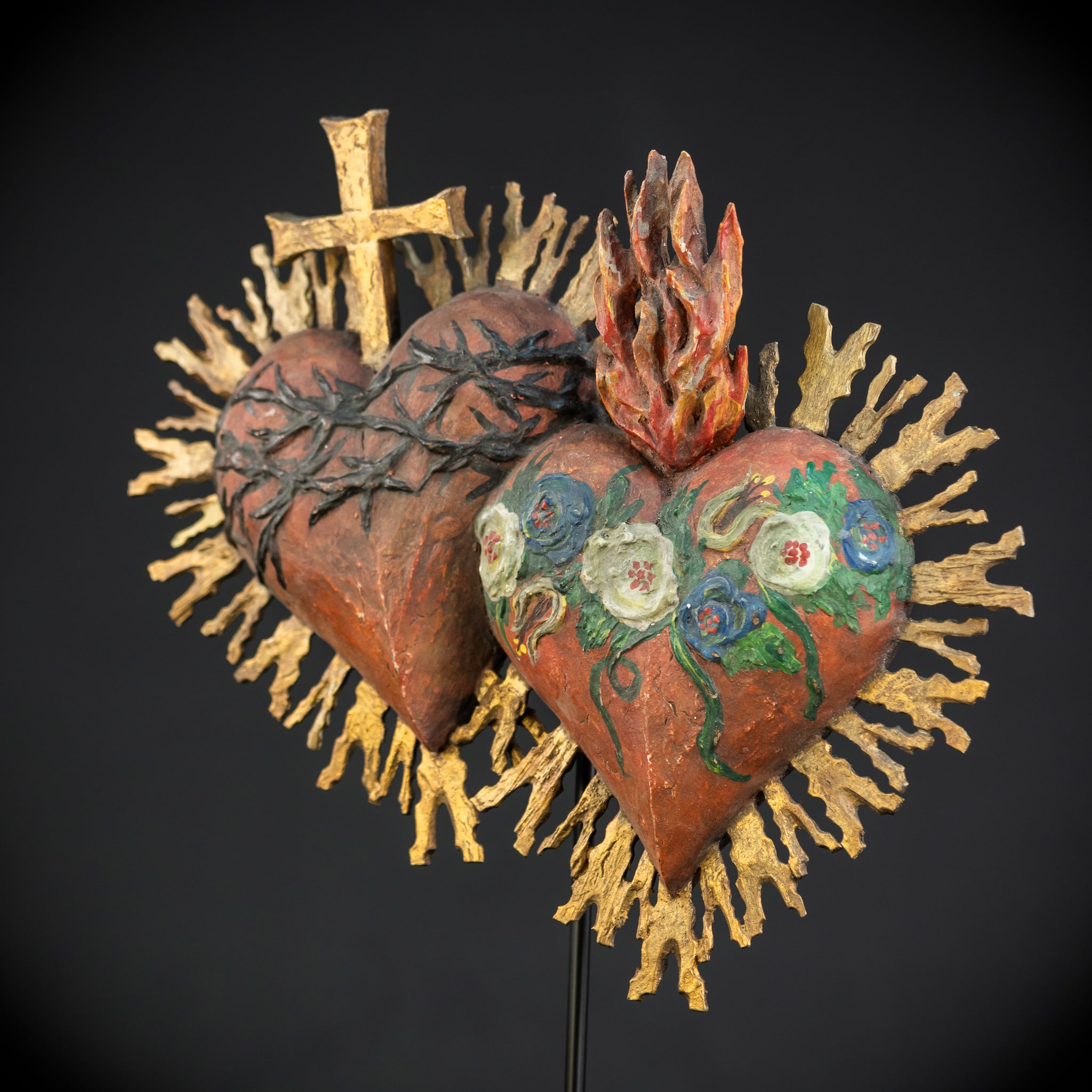 Sacred Heart of Jesus and Immaculate Heart 16.3"/ 41.5 cm