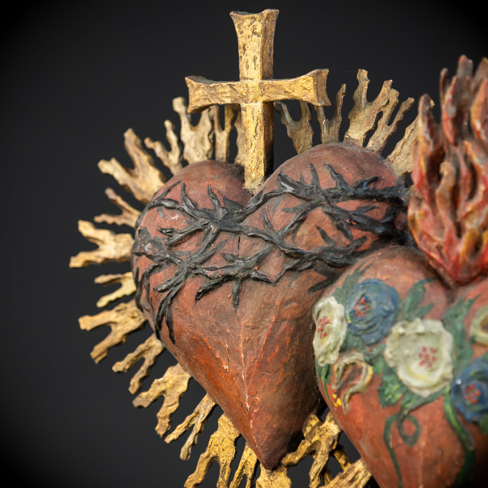 Sacred Heart of Jesus and Immaculate Heart 16.3"/ 41.5 cm