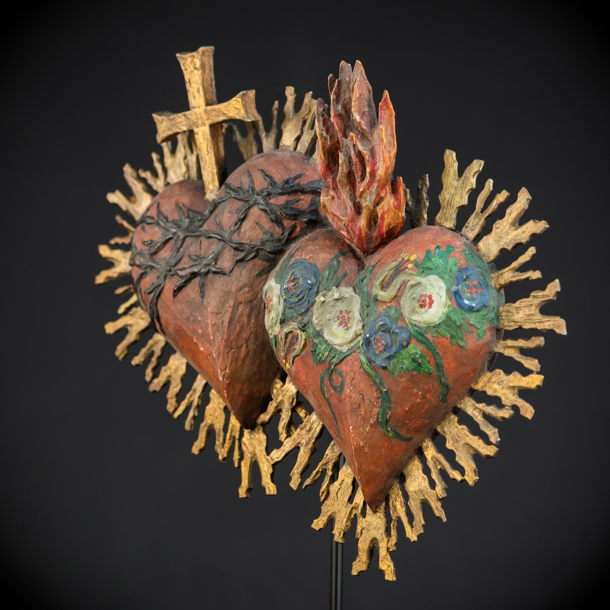 Sacred Heart of Jesus and Immaculate Heart 16.3"/ 41.5 cm