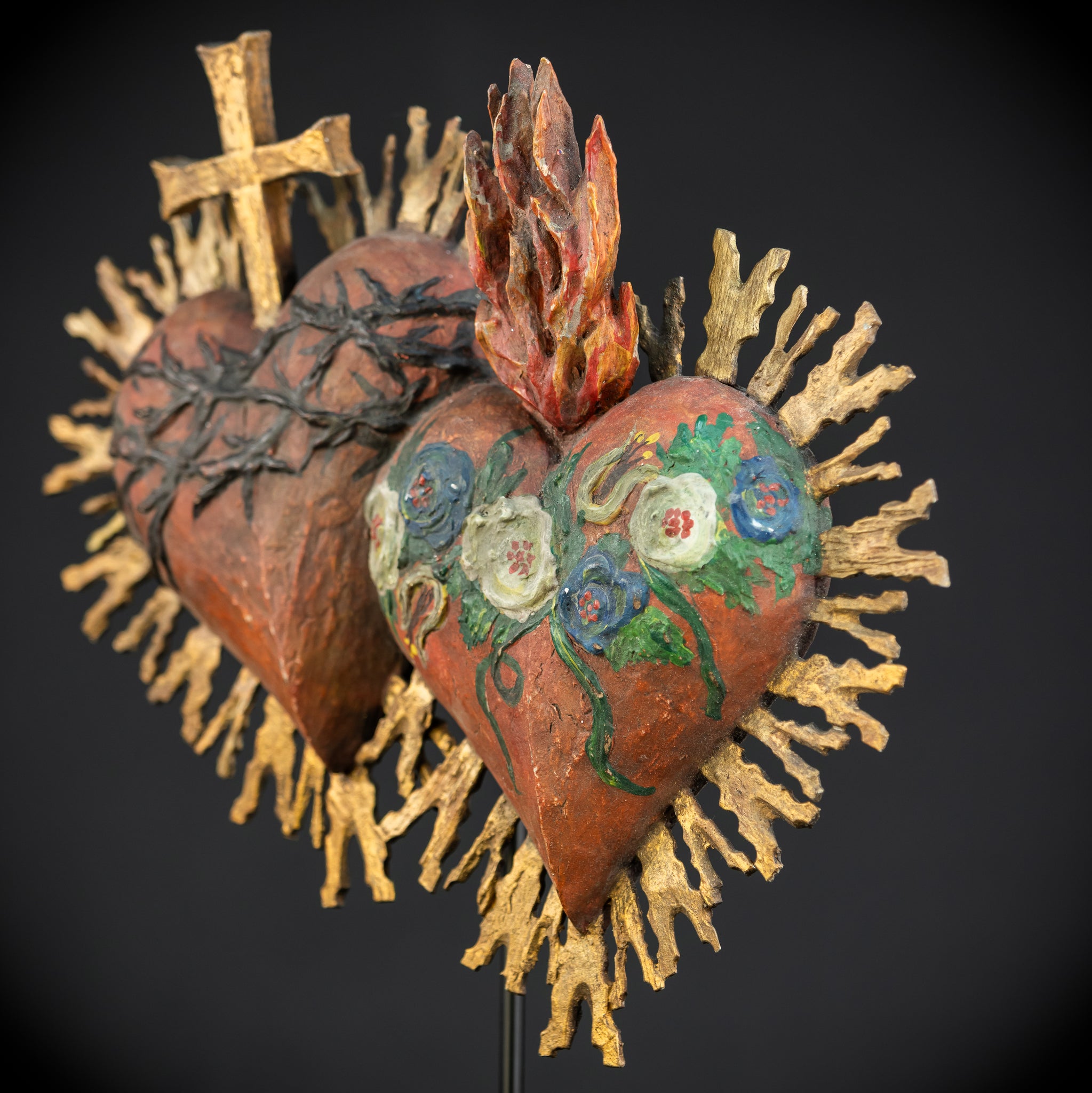 Sacred Heart of Jesus and Immaculate Heart 16.3"/ 41.5 cm