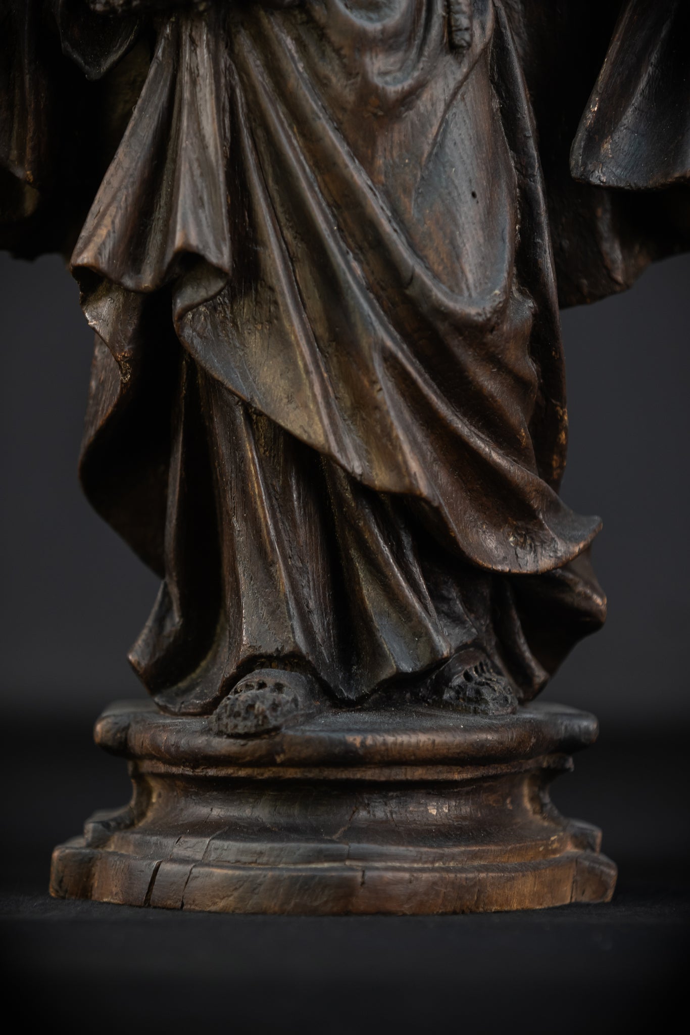Memento Mori Wooden Sculpture | Franciscan Friar 1700s | 13.6”