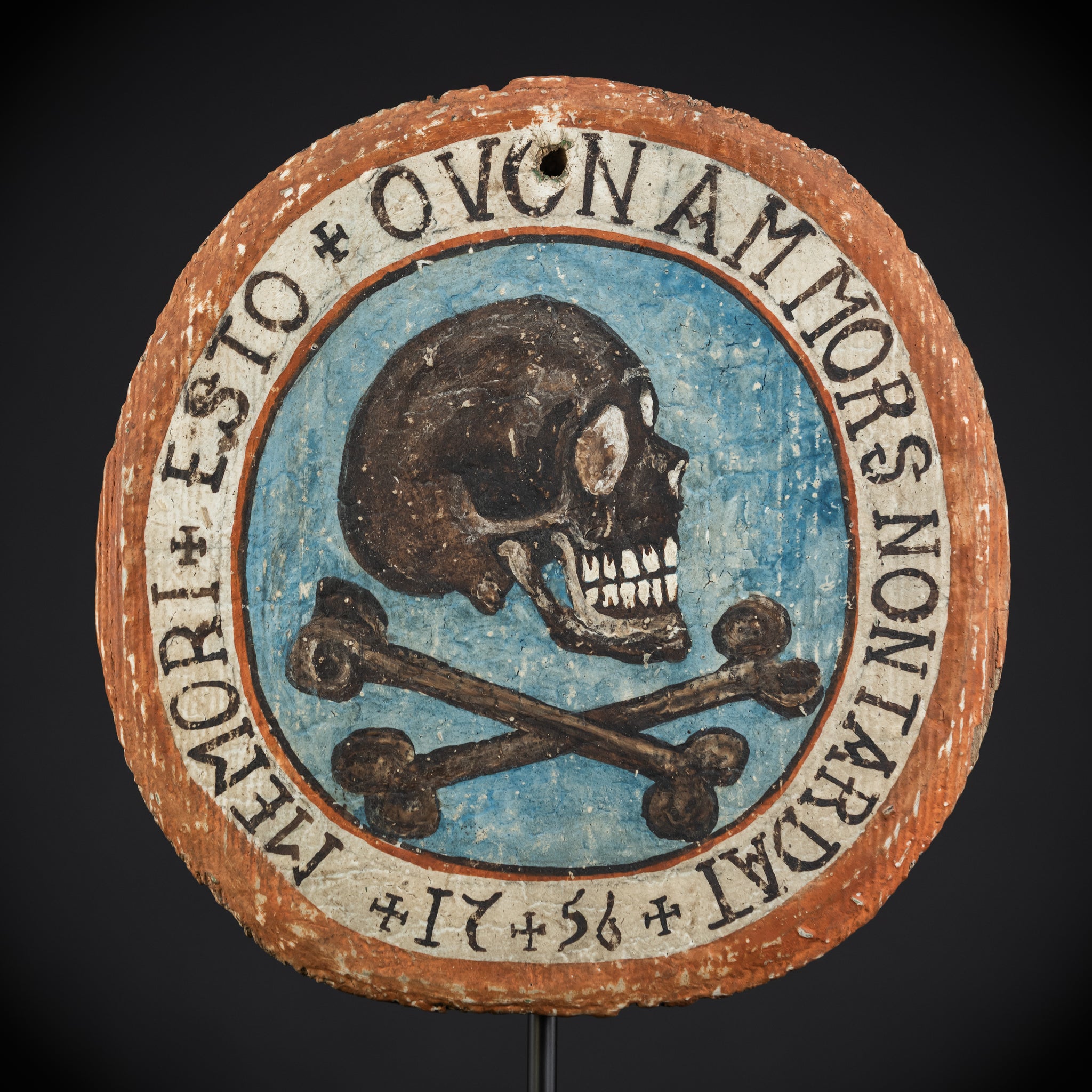 Memento Mori | 1756s Death Wooden Plaque | 10”