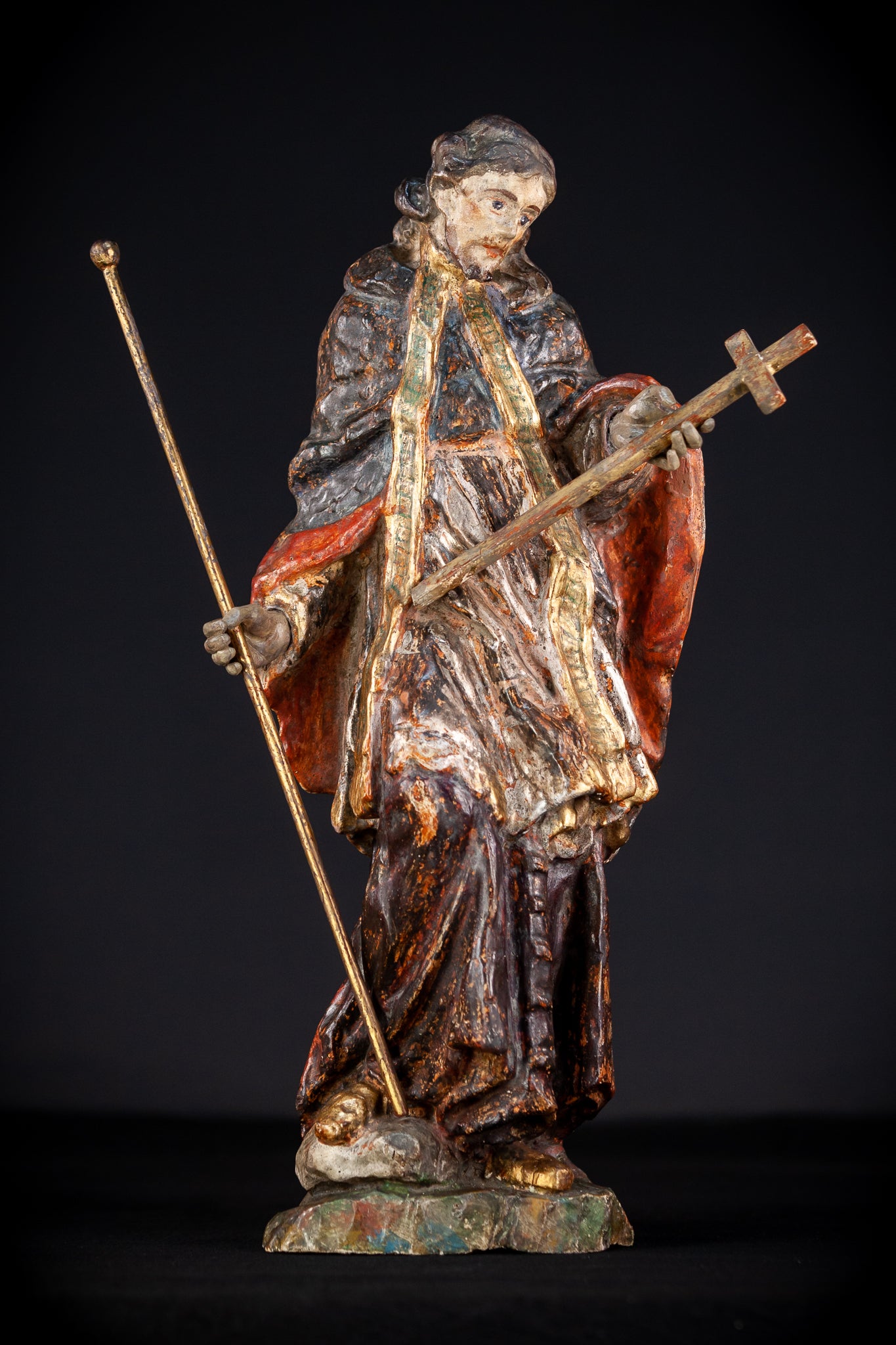 St Francis Xavier Wooden Sculpture | 18.1” / 46 cm 