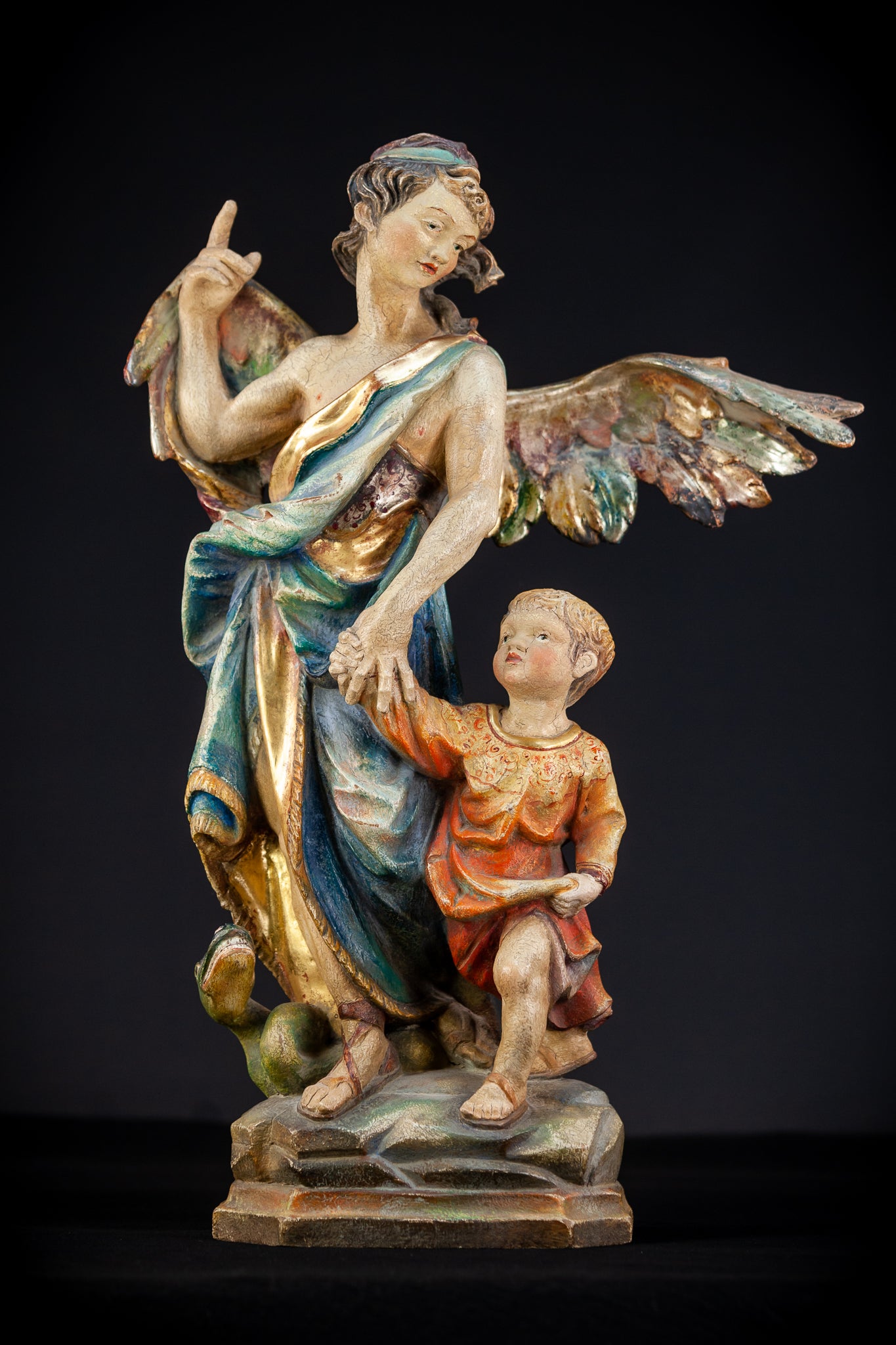 St Raphael The Archangel w Tobias Wood | 23.6”