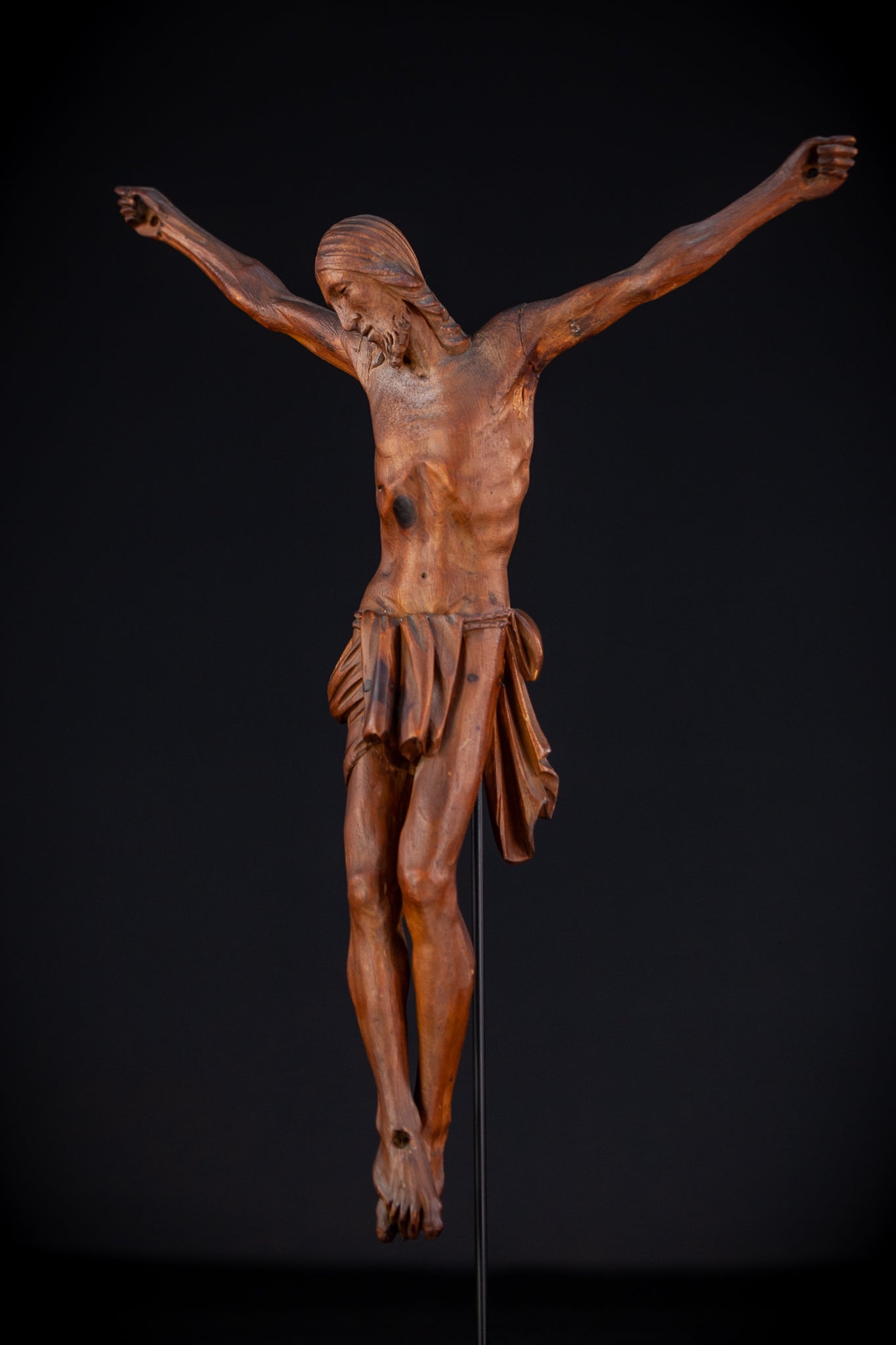 Corpus Christi Wooden Sculpture Antique | 14.6" / 37 cm