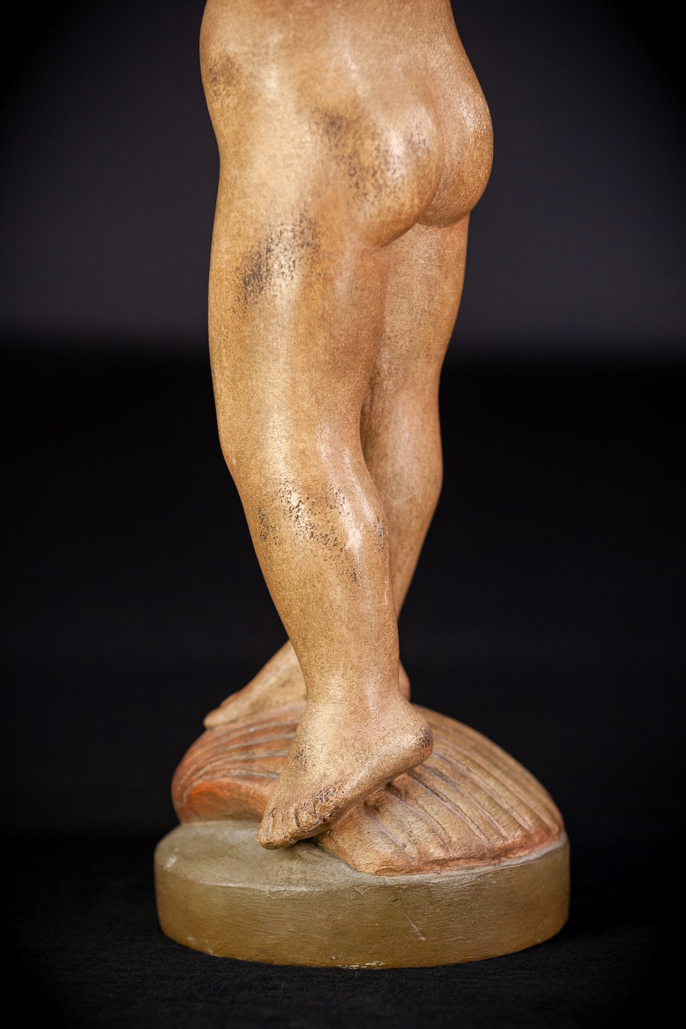 Angel Wood Carving Figure | Vintage | 16.1" / 41 cm