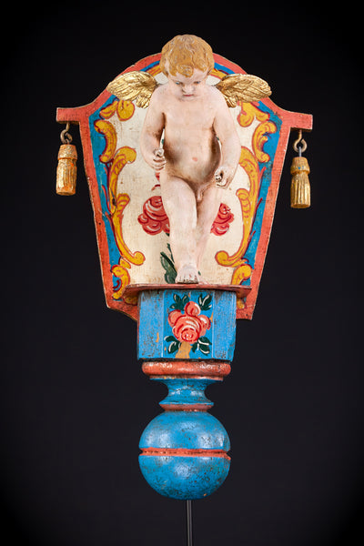 Shrine Angel Sculpture  | 14.2"/ 36 cm