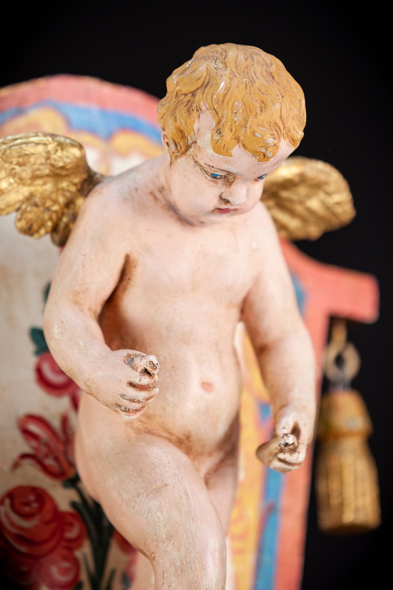 Shrine Angel Sculpture  | 14.2"/ 36 cm