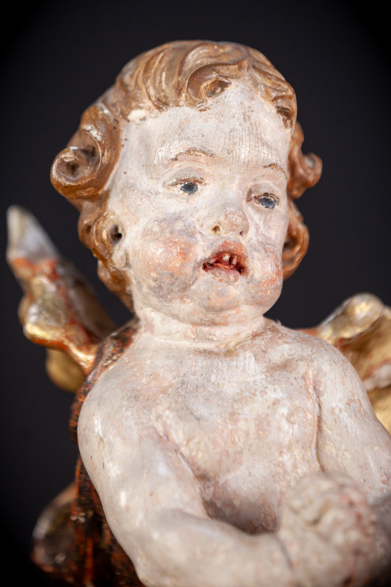 Angels Sculpture Pair | Baroque 1700s | 12.4" / 31.5 cm