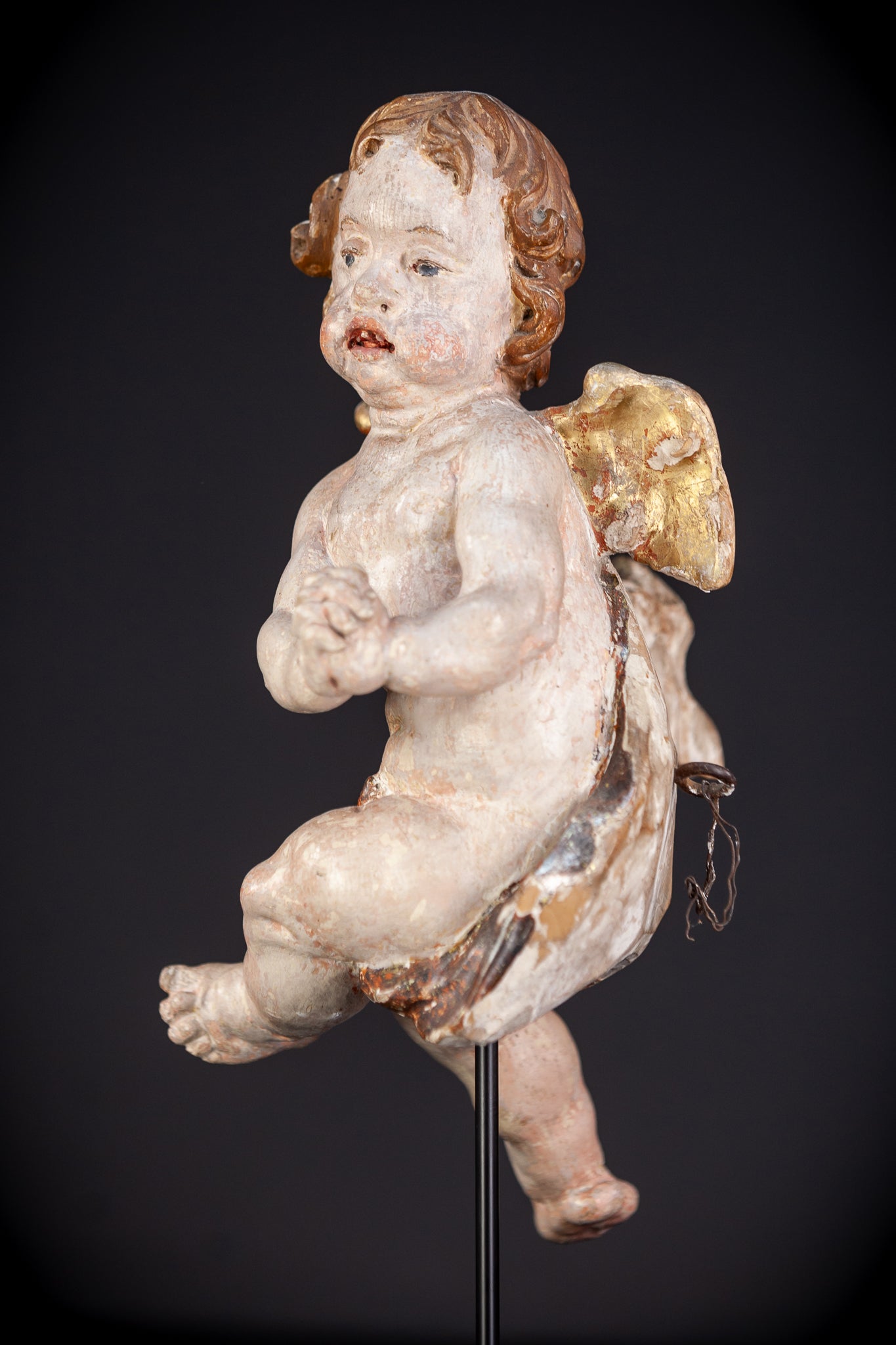 Angels Sculpture Pair | Baroque 1700s | 12.4" / 31.5 cm