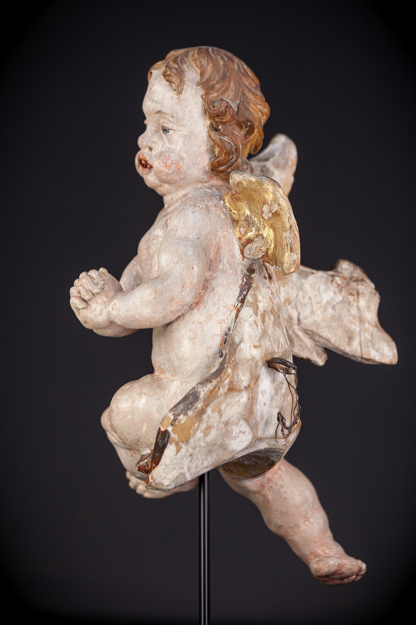 Angels Sculpture Pair | Baroque 1700s | 12.4" / 31.5 cm