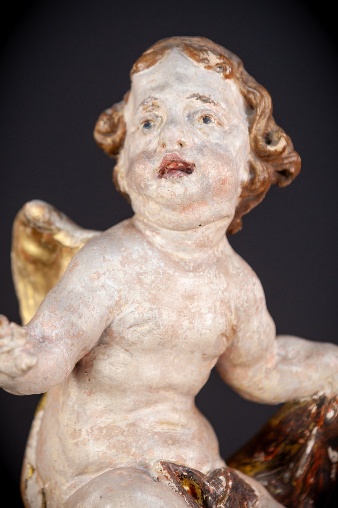 Angels Sculpture Pair | Baroque 1700s | 12.4" / 31.5 cm