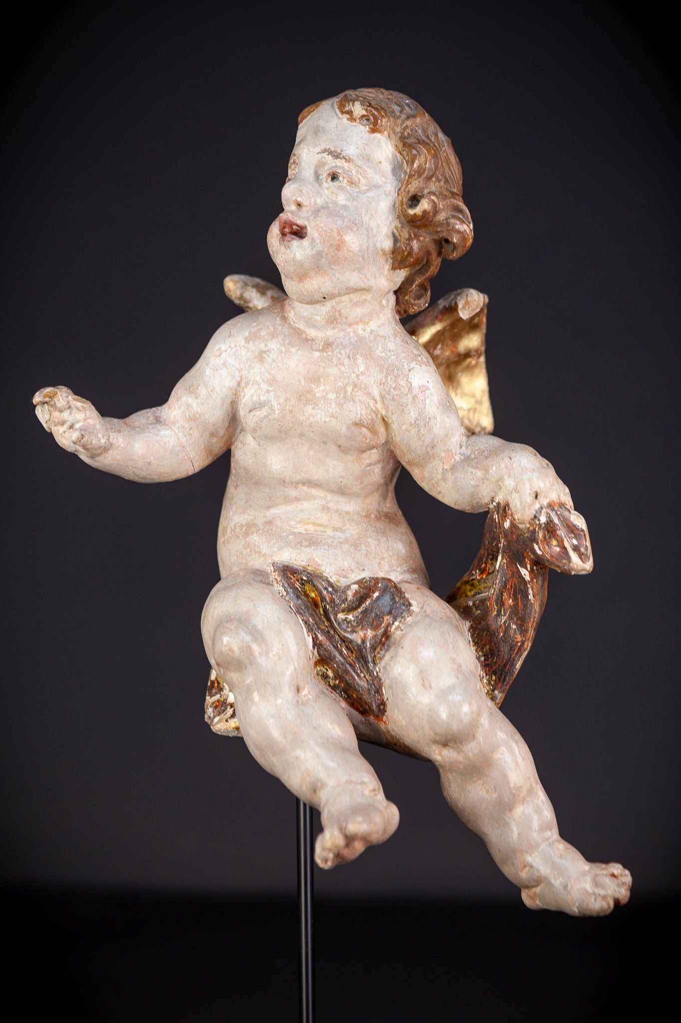 Angels Sculpture Pair | Baroque 1700s | 12.4" / 31.5 cm