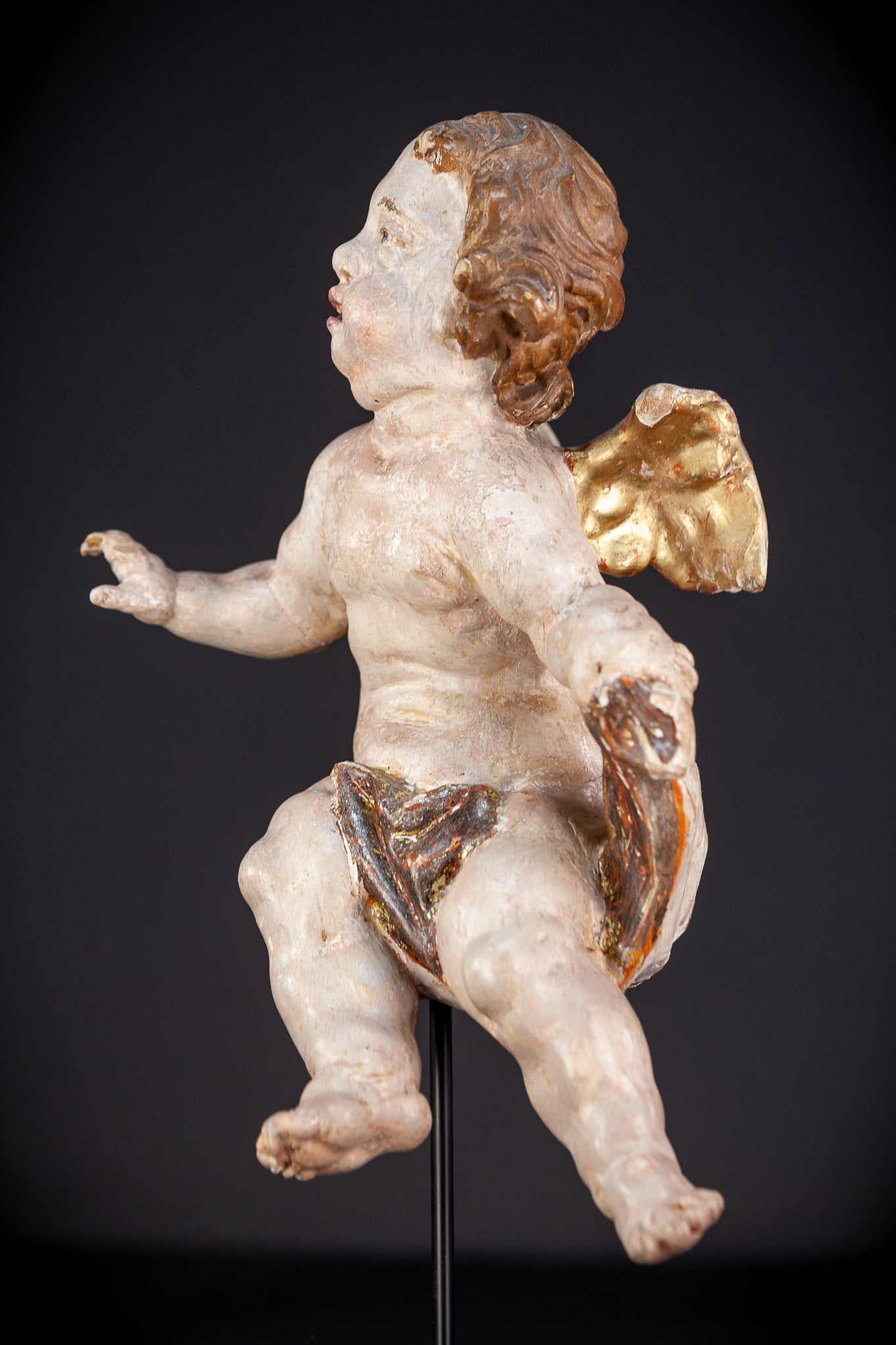 Angels Sculpture Pair | Baroque 1700s | 12.4" / 31.5 cm