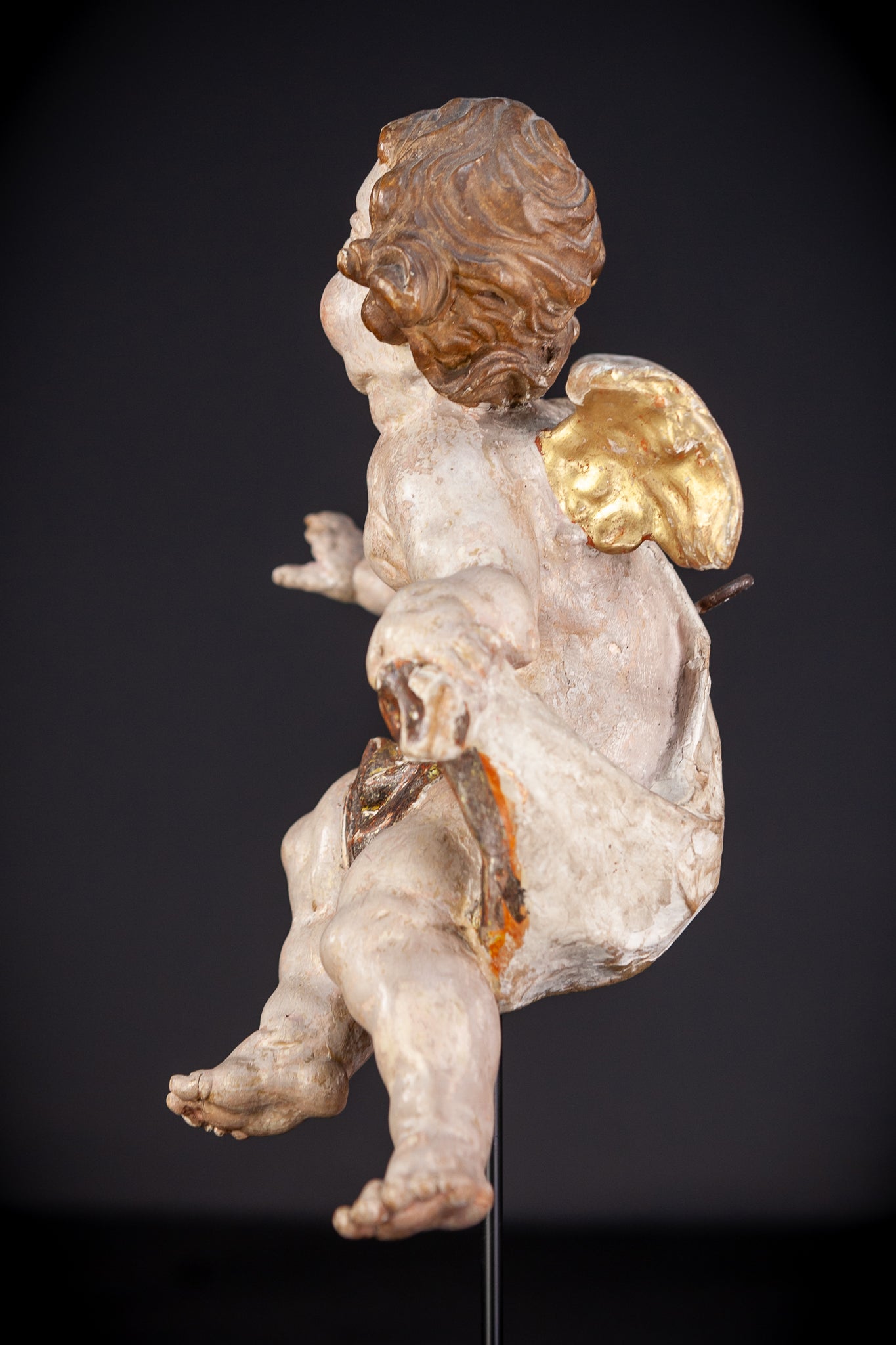 Angels Sculpture Pair | Baroque 1700s | 12.4" / 31.5 cm