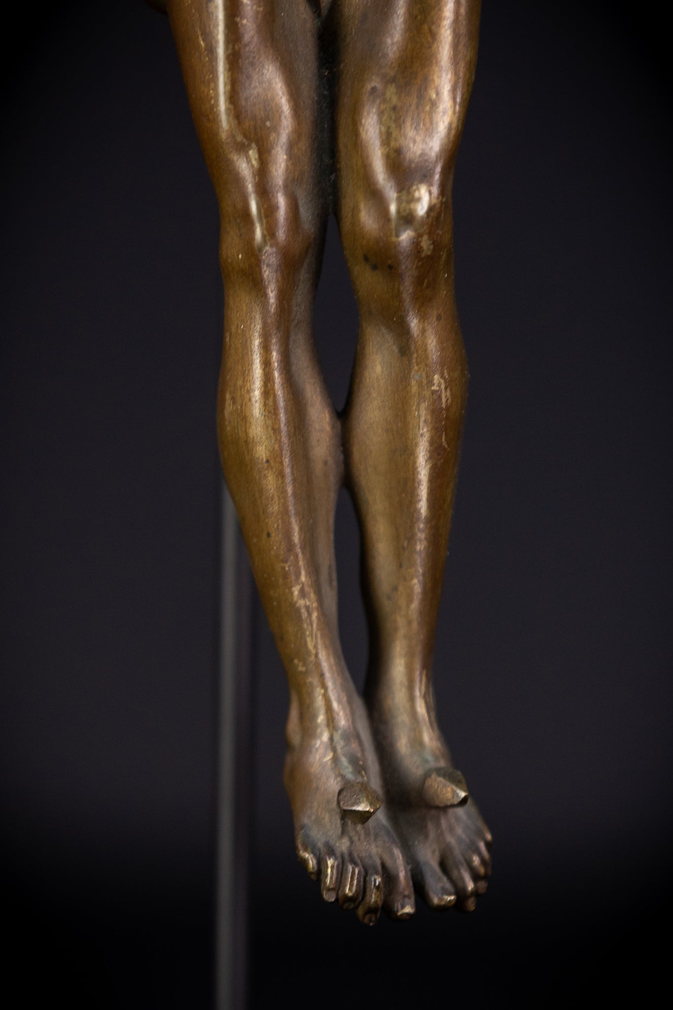 Corpus Christi Bronze Statue | 1700s Antique 12" / 30.5 cm