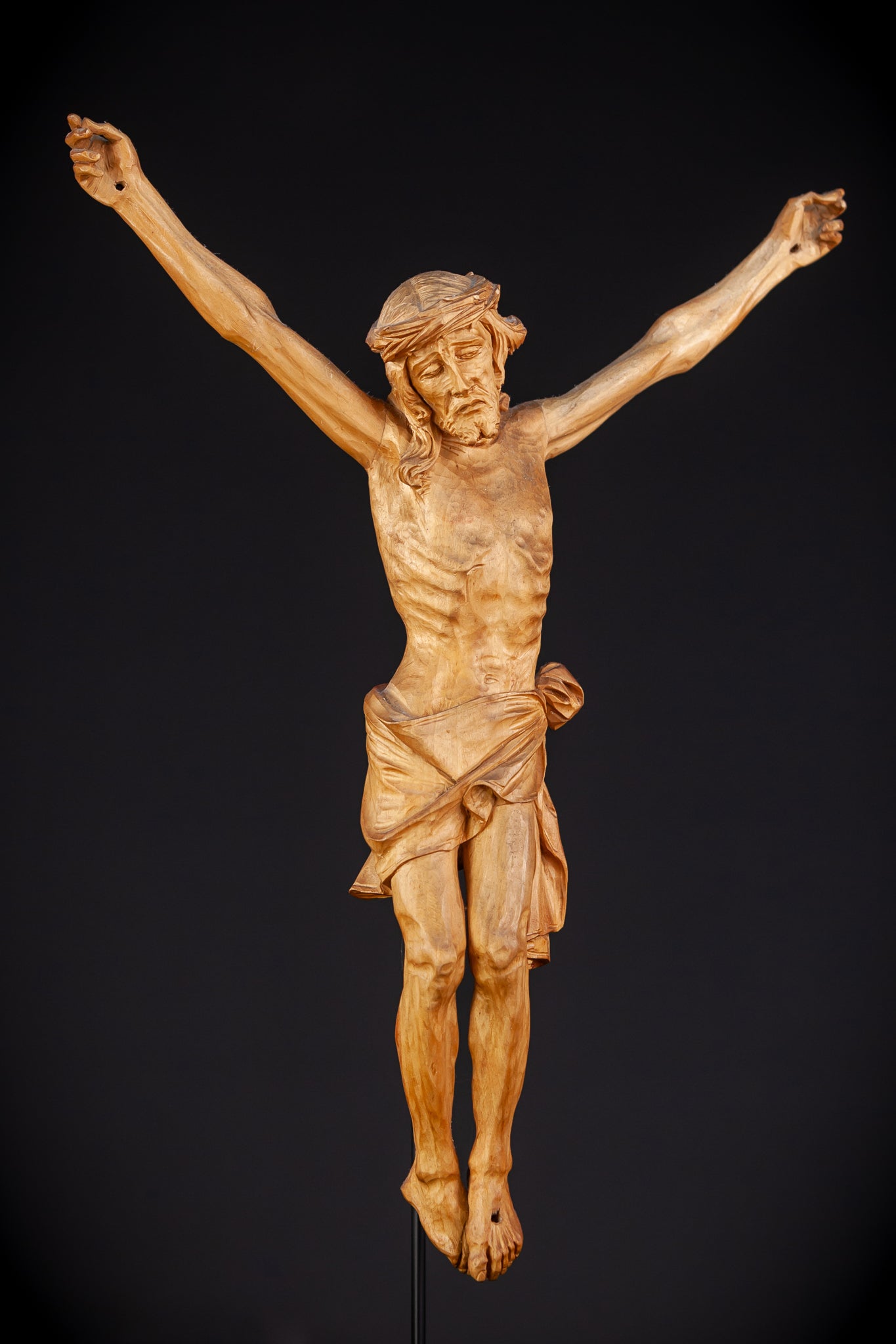 Corpus Christi Wooden Sculpture Antique | 15.6" / 39.5 cm
