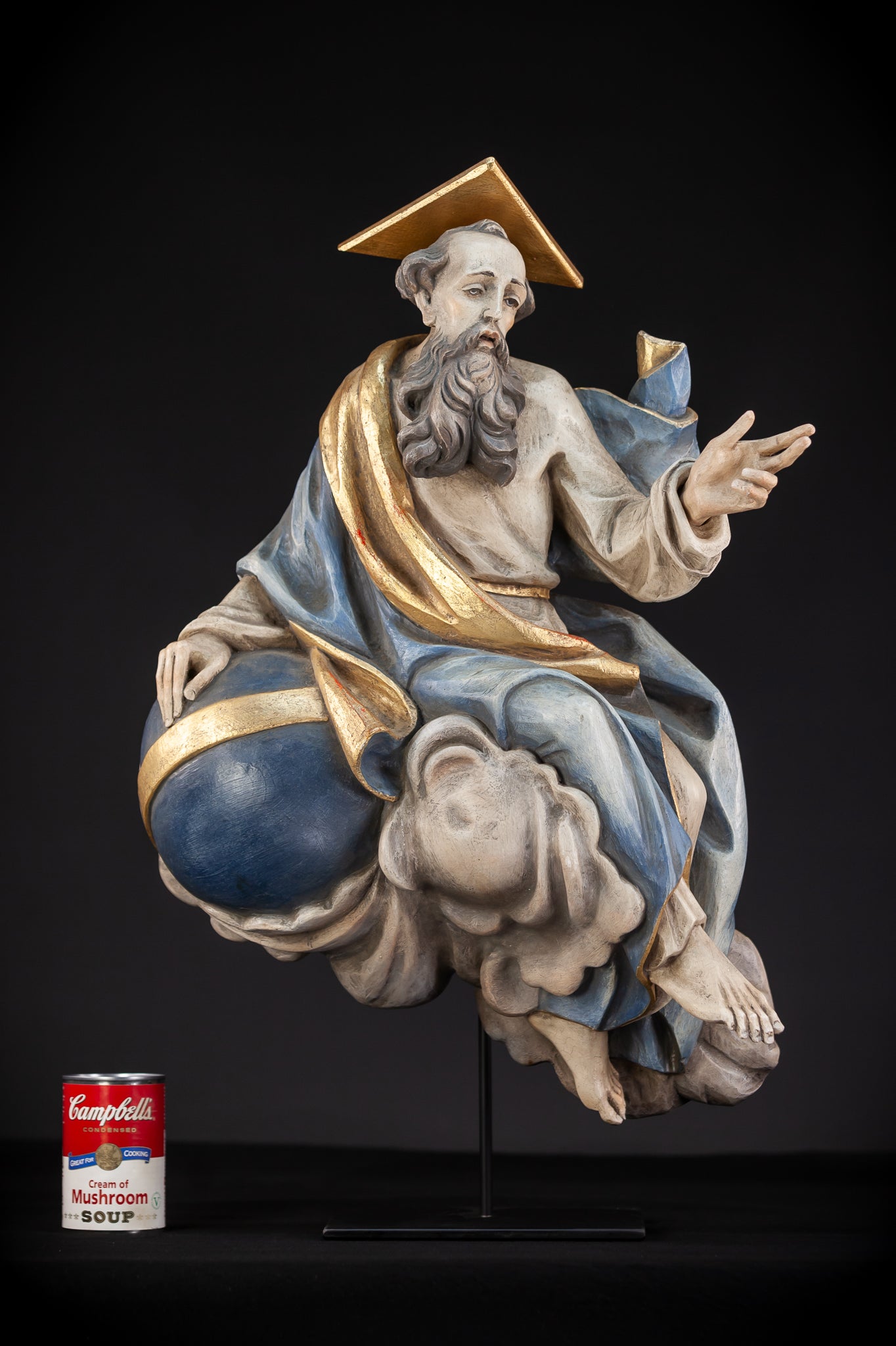 God The Father Wooden Sculpture  | 24.8" / 63 cm