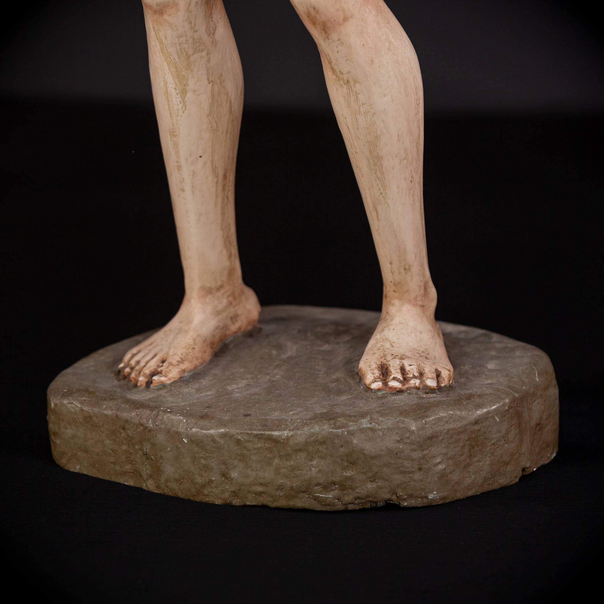 Flagellation of Christ Wooden Sculpture | 1700s Antique | 30.7" / 78 cm