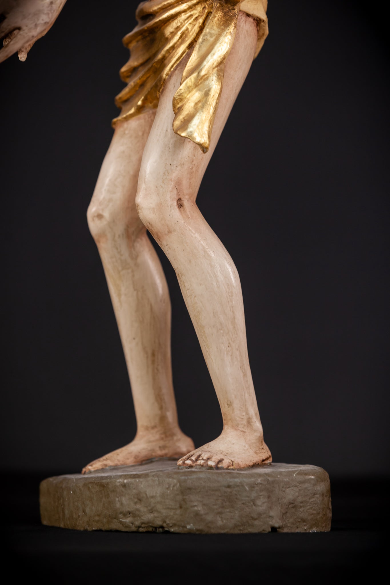 Flagellation of Christ Wooden Sculpture | 1700s Antique | 30.7" / 78 cm