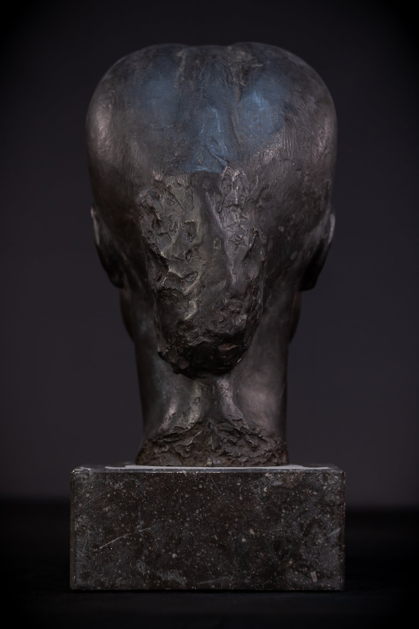 Bronze Bust of Lady by Leon Batardy | 15.4" / 39 cm - 31.3 pounds / 14.2 kg