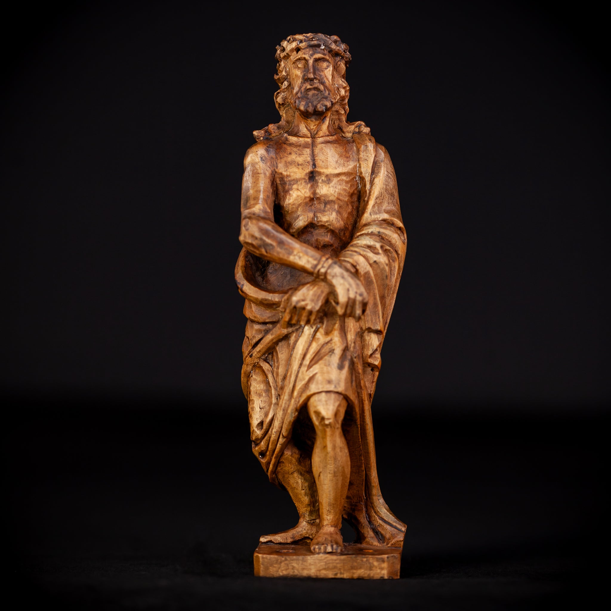Flagellation of Christ Wooden Antique | 7.1" / 18 cm